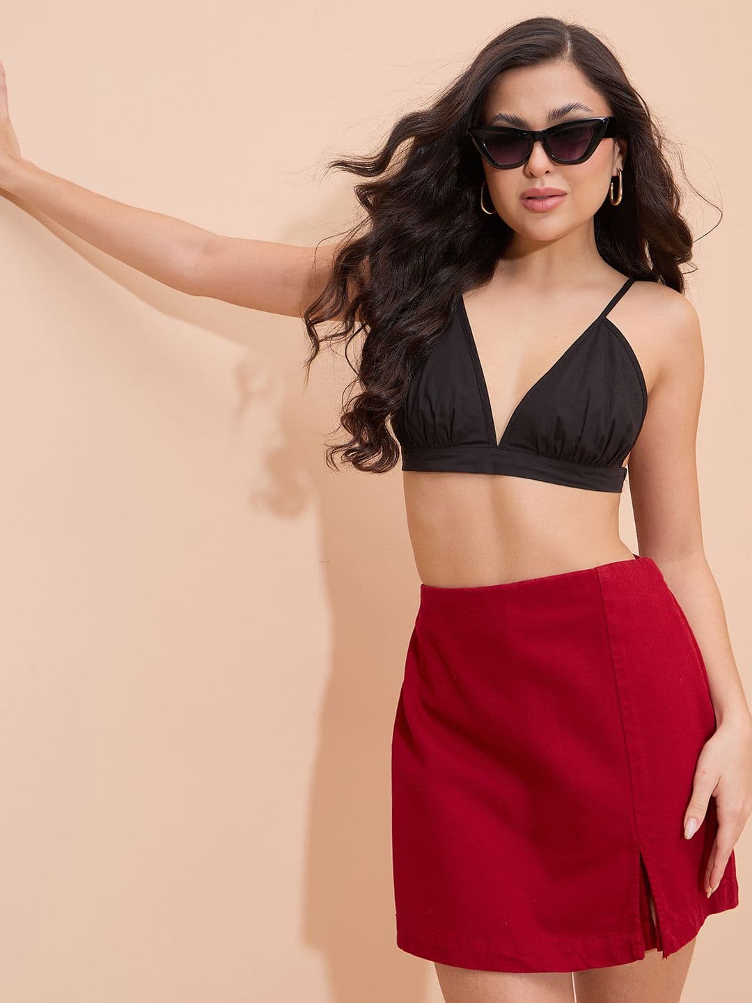 SASSAFRAS Denim Mid Rise Mini Skirts - view 1