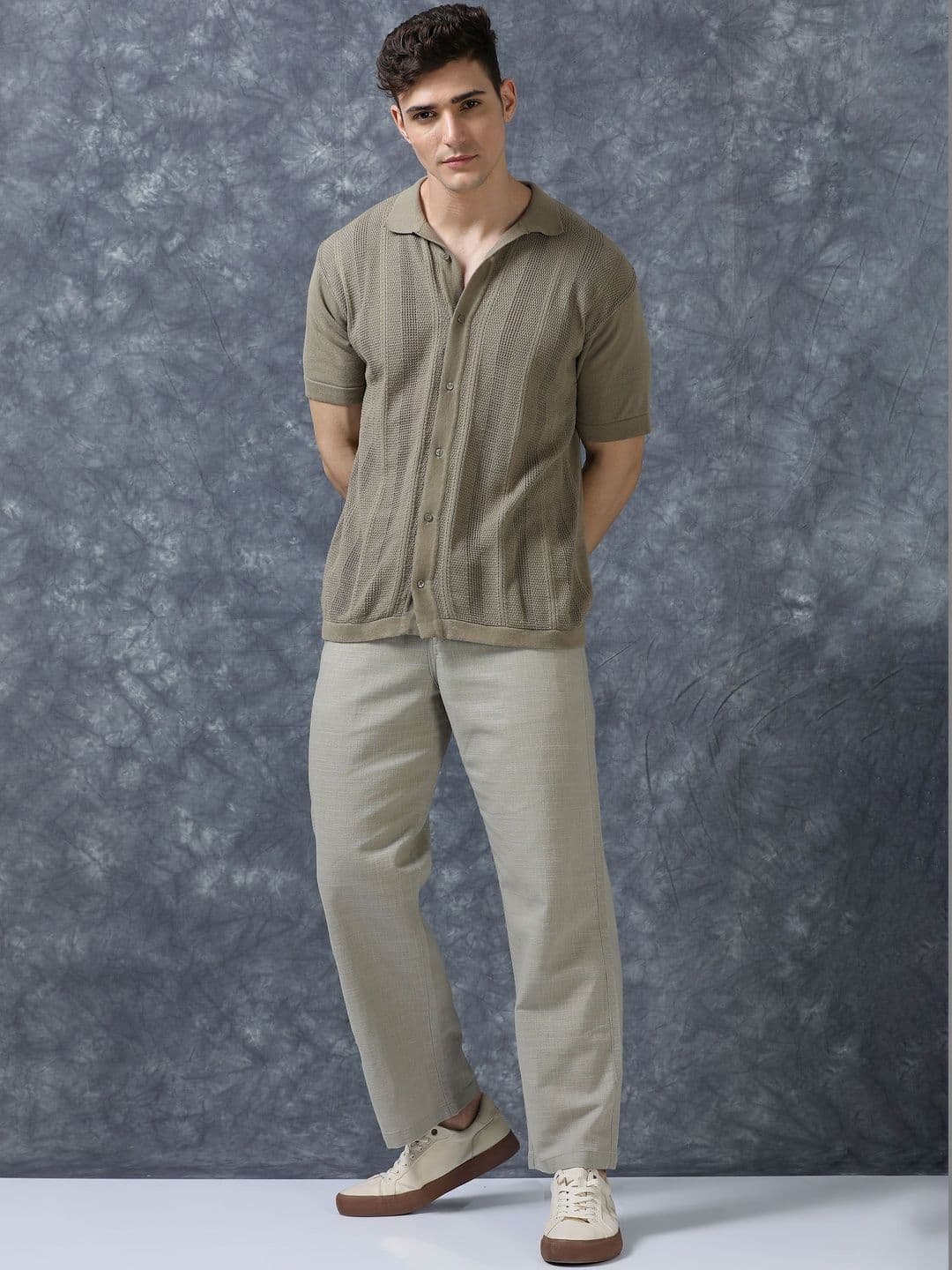 The Roadster Lifestyle Co Men Relaxed Fit Trousers - view 1