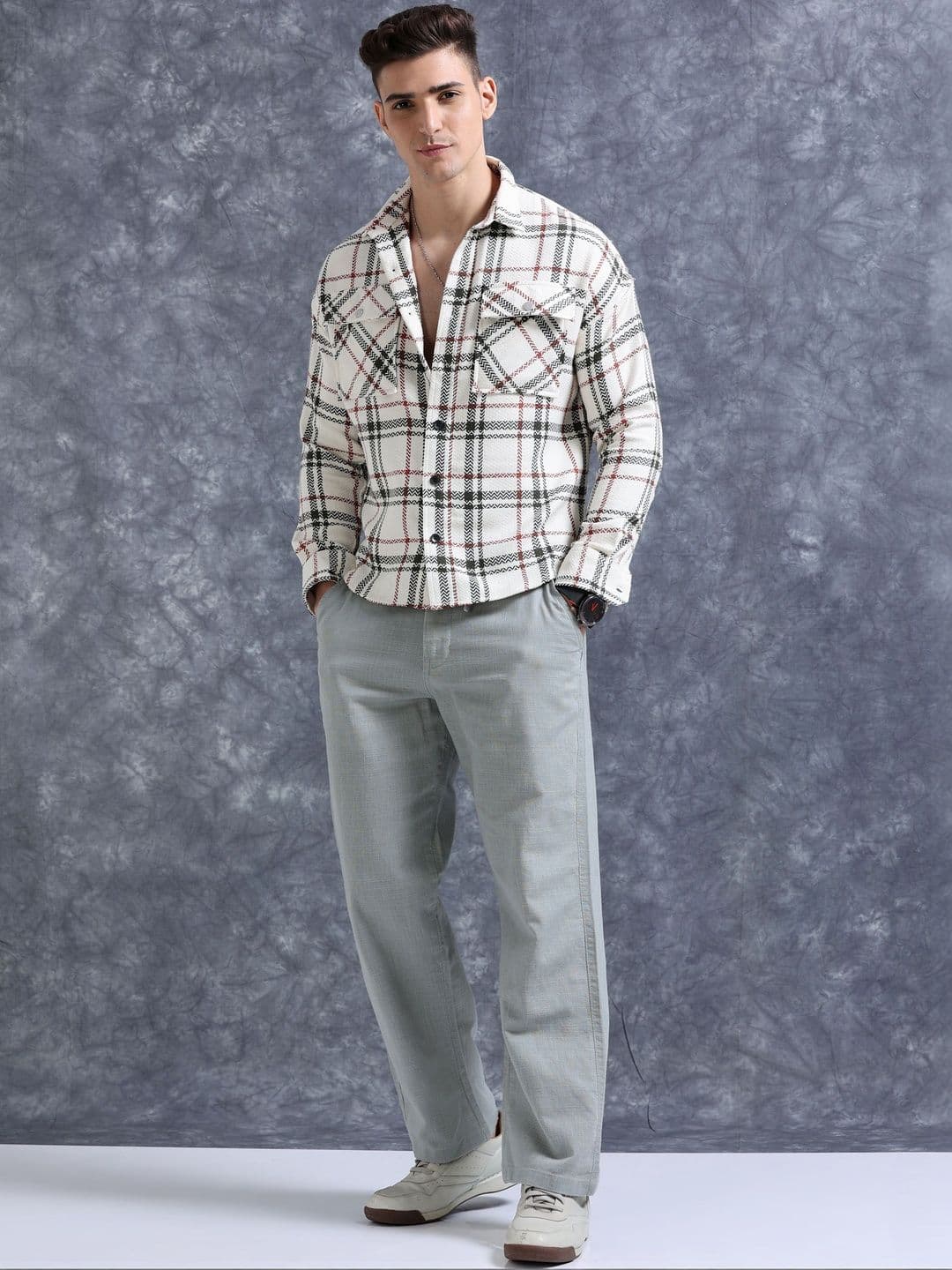 The Roadster Lifestyle Co Men Relaxed Fit Trousers - view 1