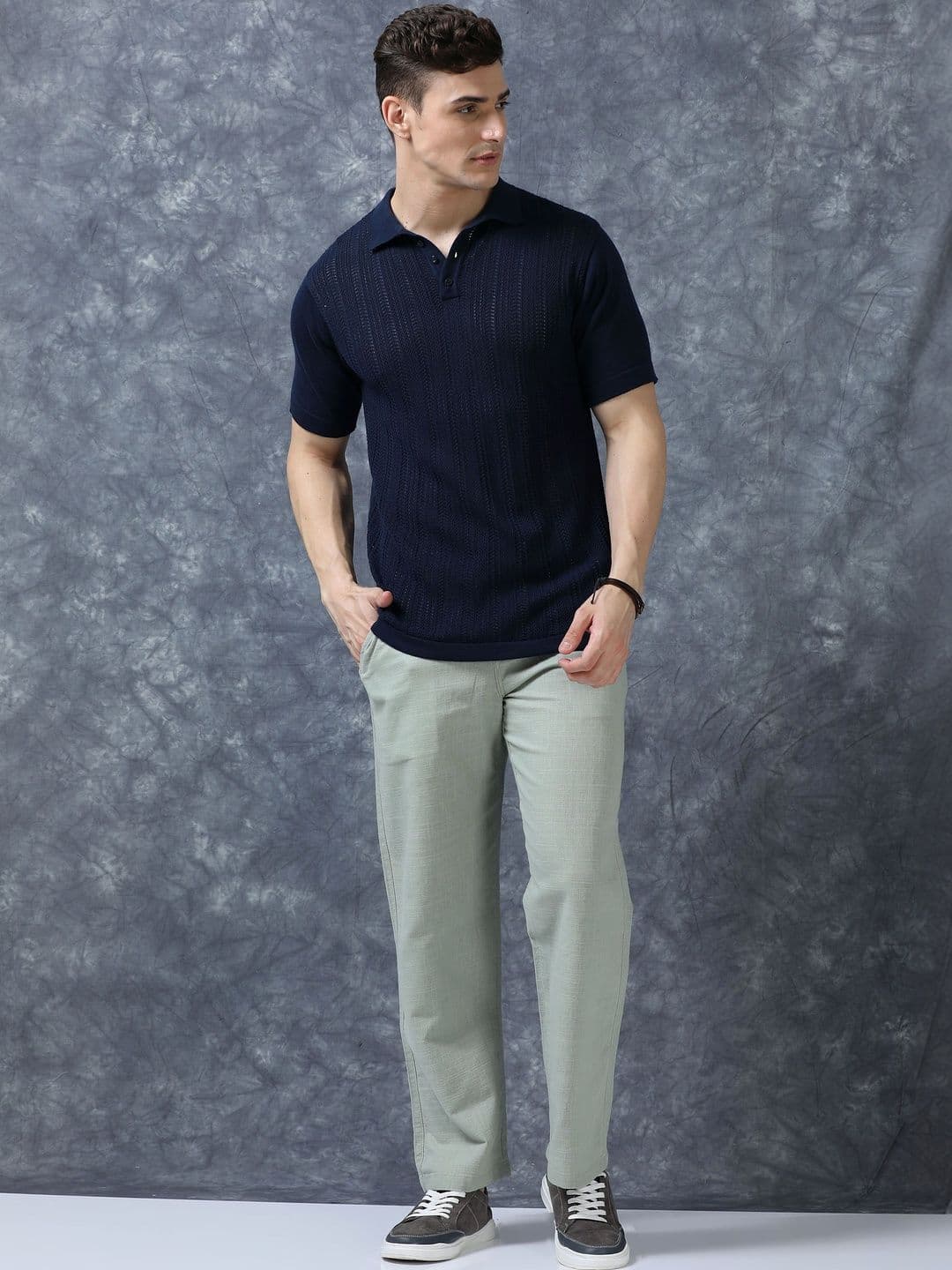 The Roadster Lifestyle Co Men Relaxed Fit Trousers - view 1