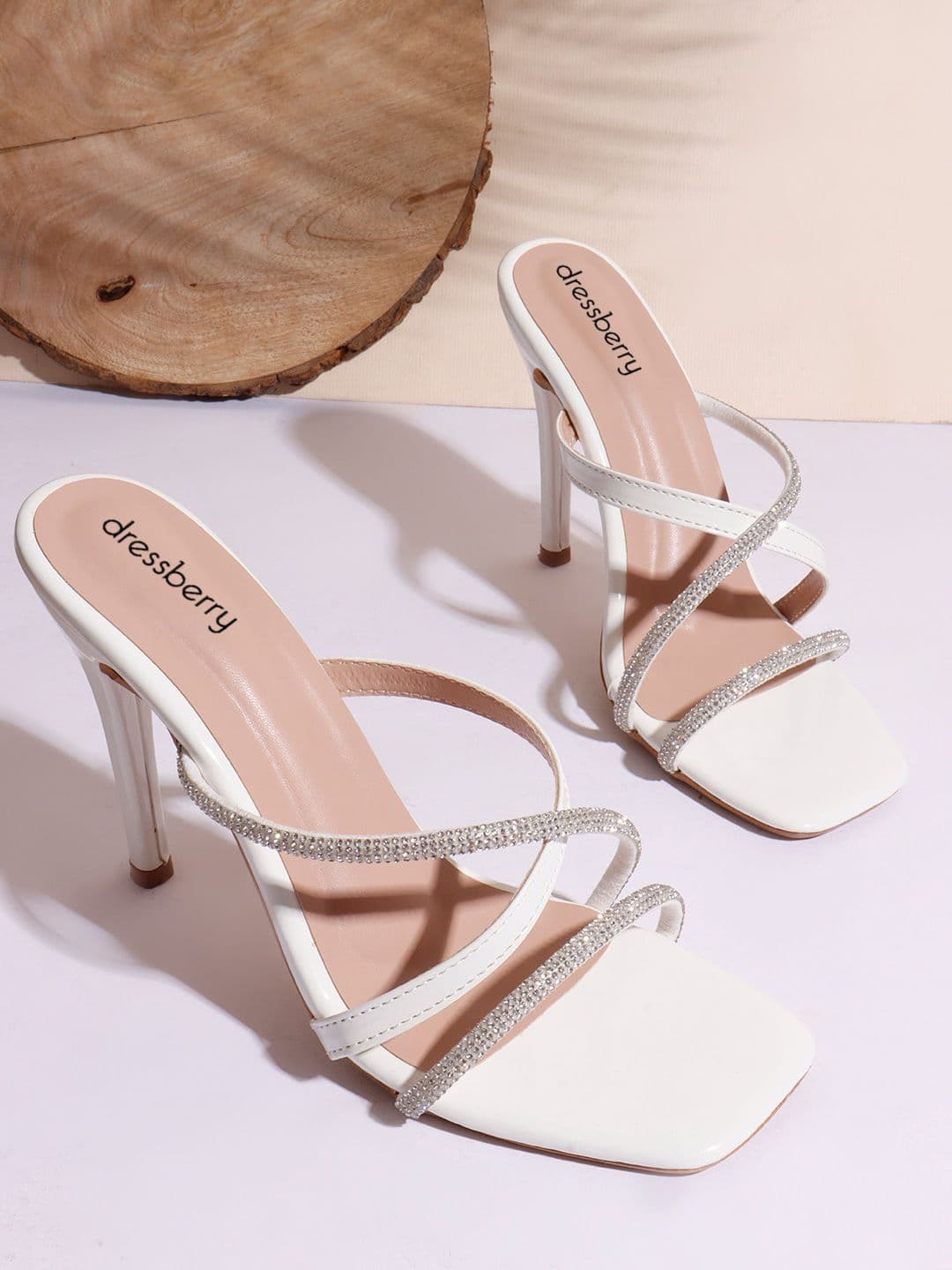 DressBerry Women Embellished Ethnic Slim Heeled Sandals - view 1