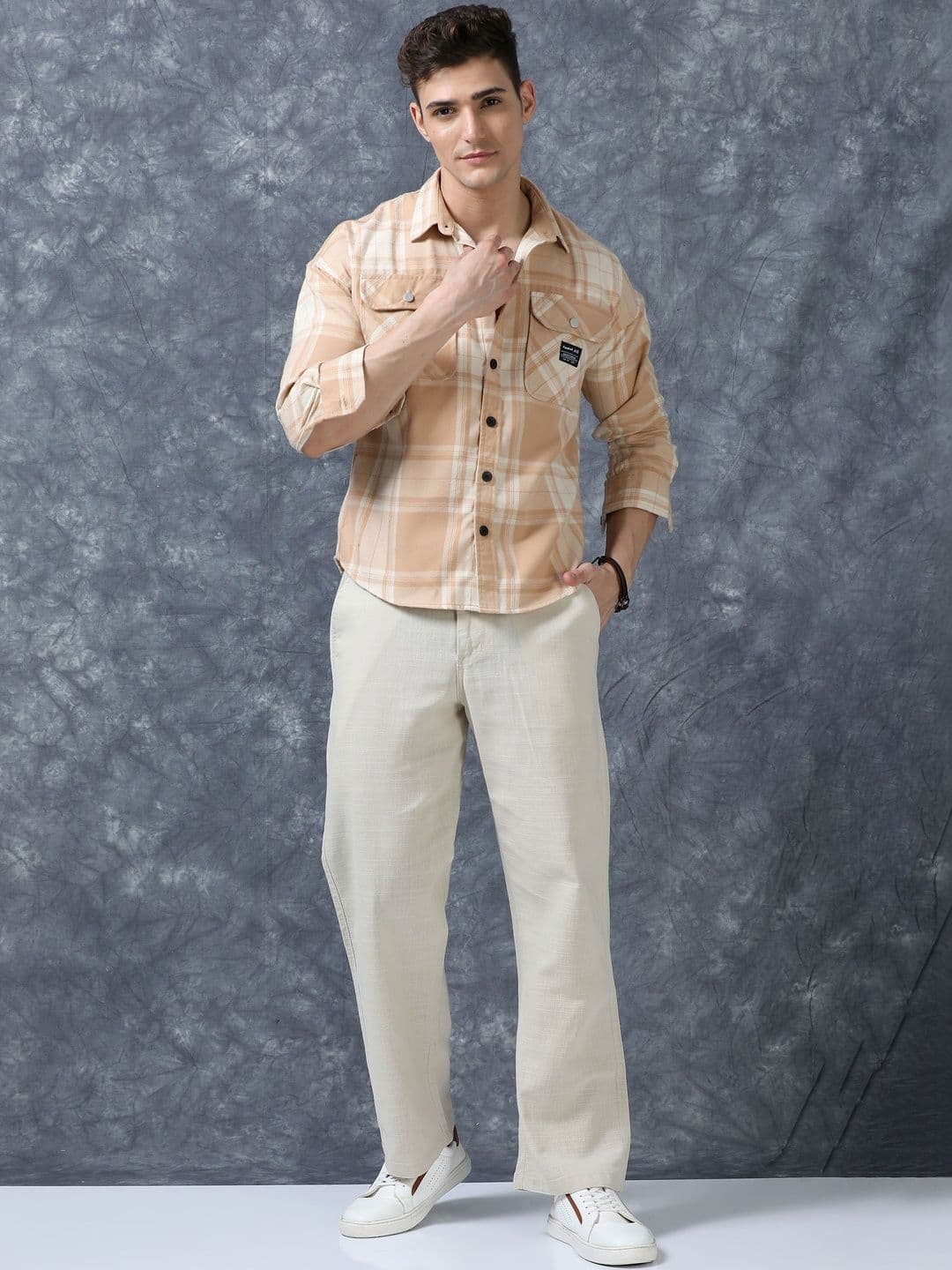 The Roadster Lifestyle Co Men Relaxed Fit Trousers - view 1