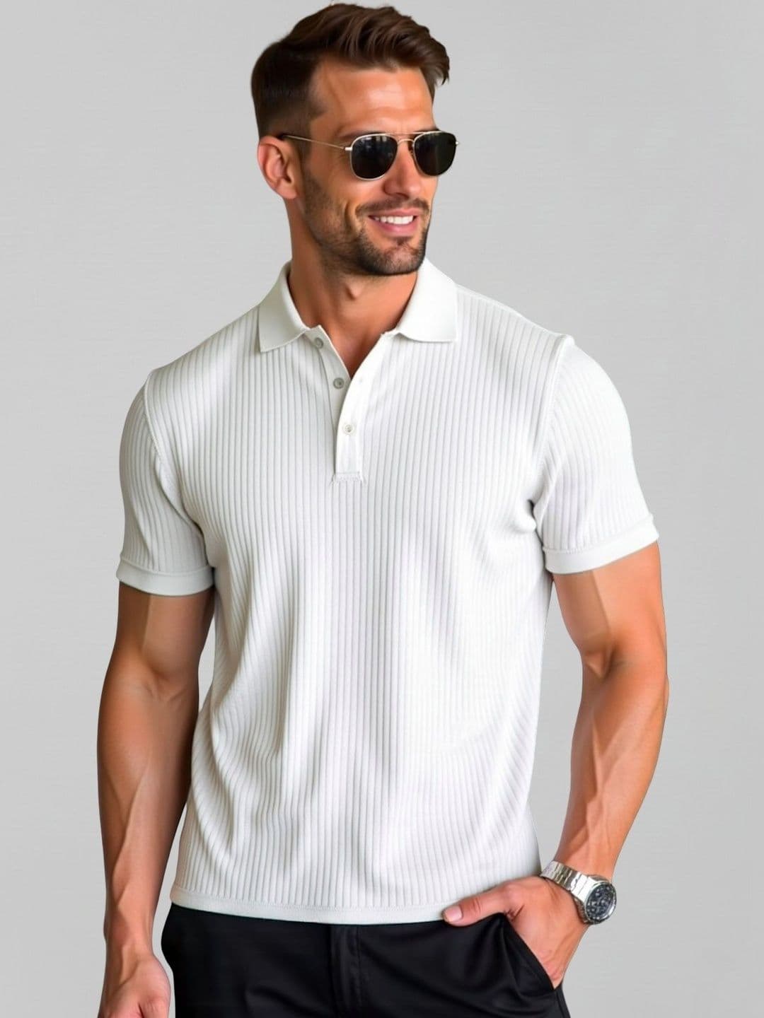 Fashion And Youth Men Polo Collar T-shirt - view 1