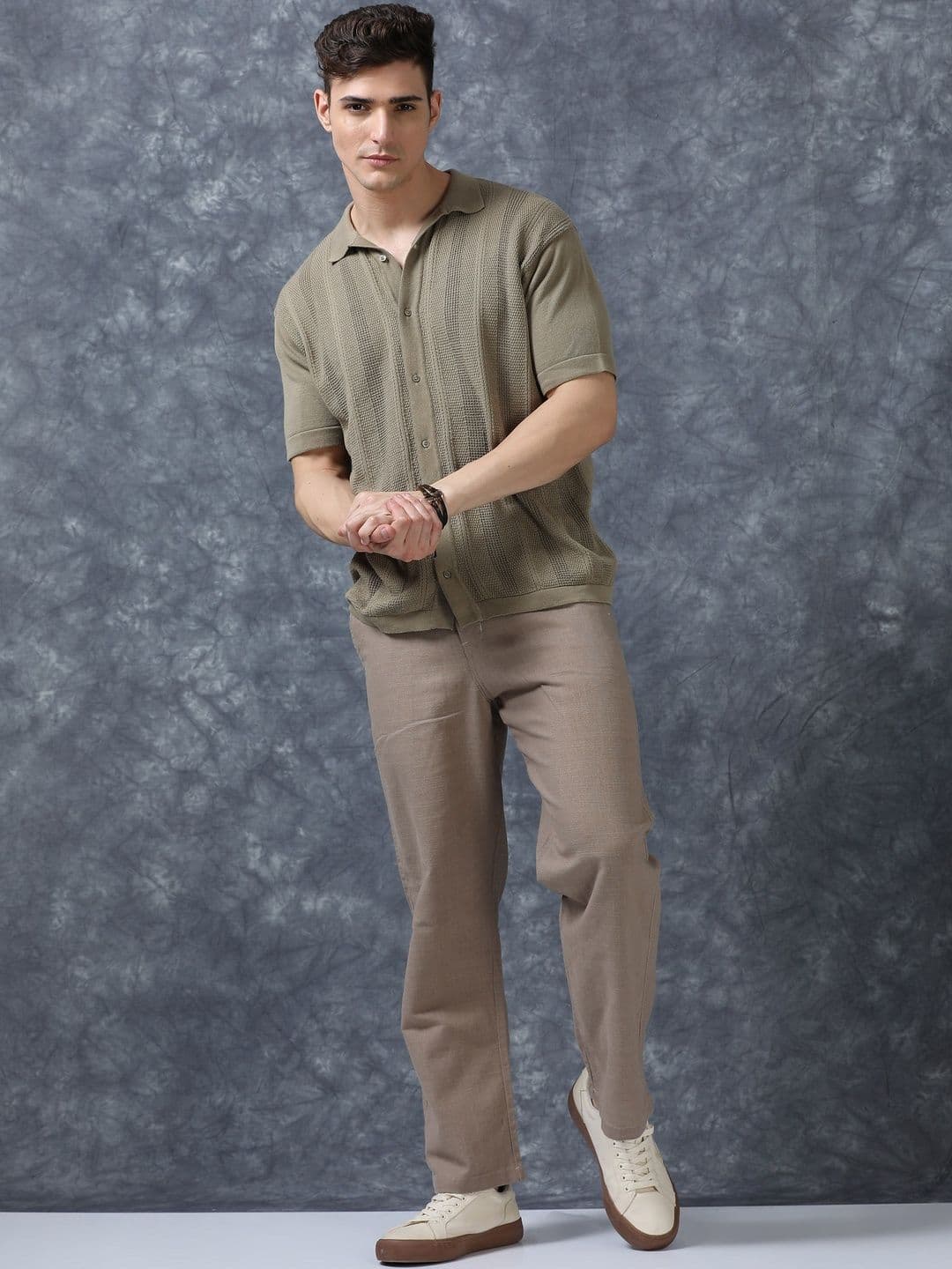 The Roadster Lifestyle Co Men Relaxed Fit Trousers - view 1