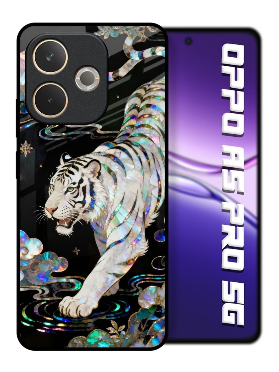 QRIOH Floral Printed Oppo A5 Pro 5G Back Case Mobile Accessories - view 1