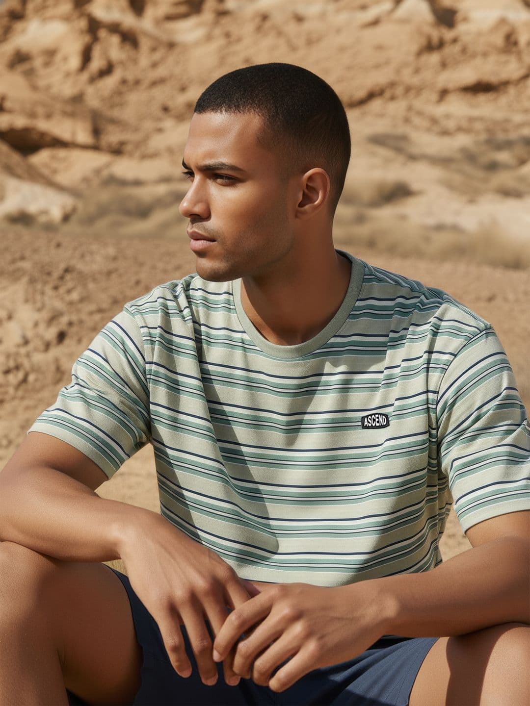 The Roadster Life Co. Striped Relaxed T-shirt - view 1