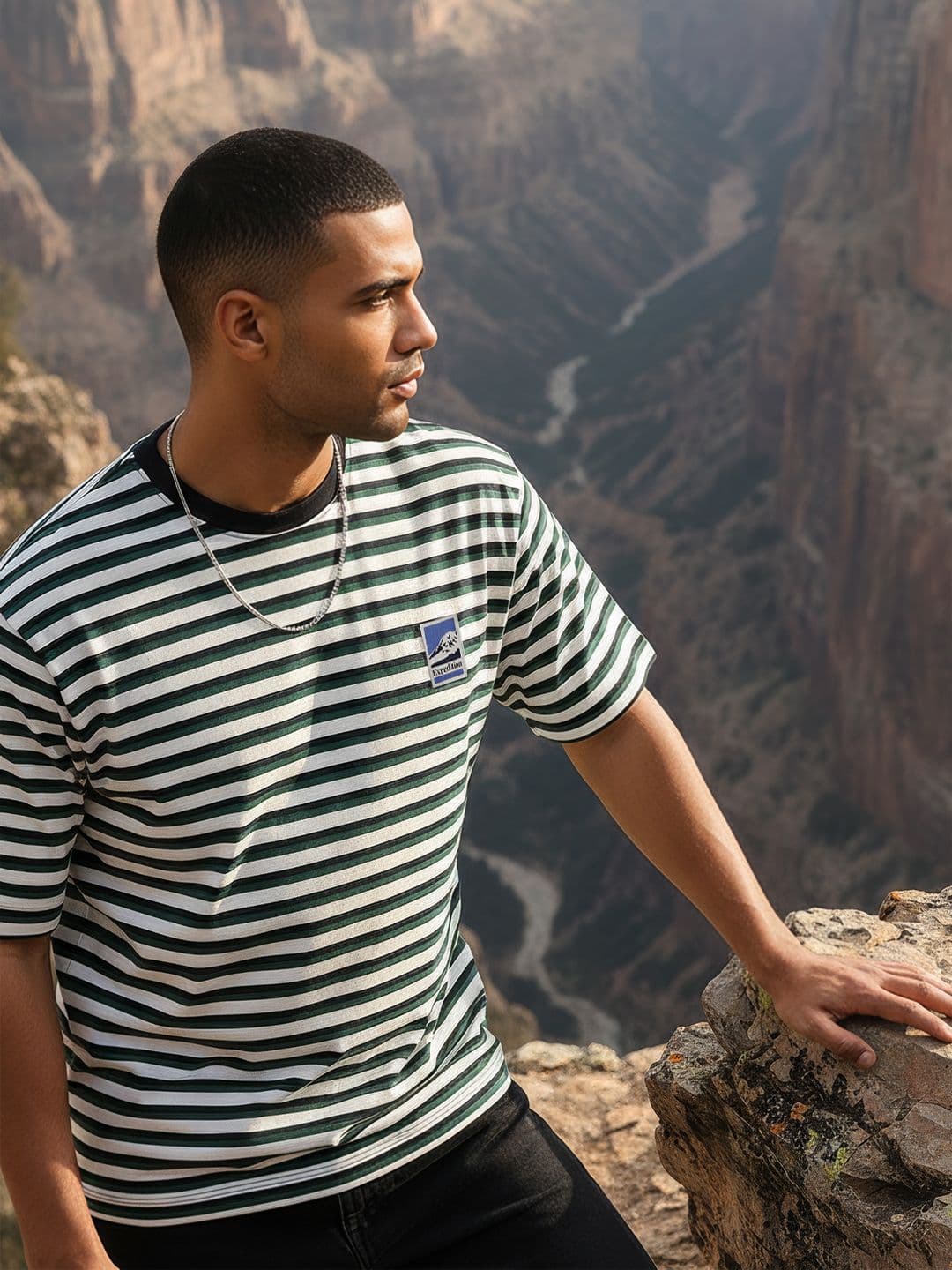 The Roadster Life Co. Striped Relaxed Fit T-shirt - view 1