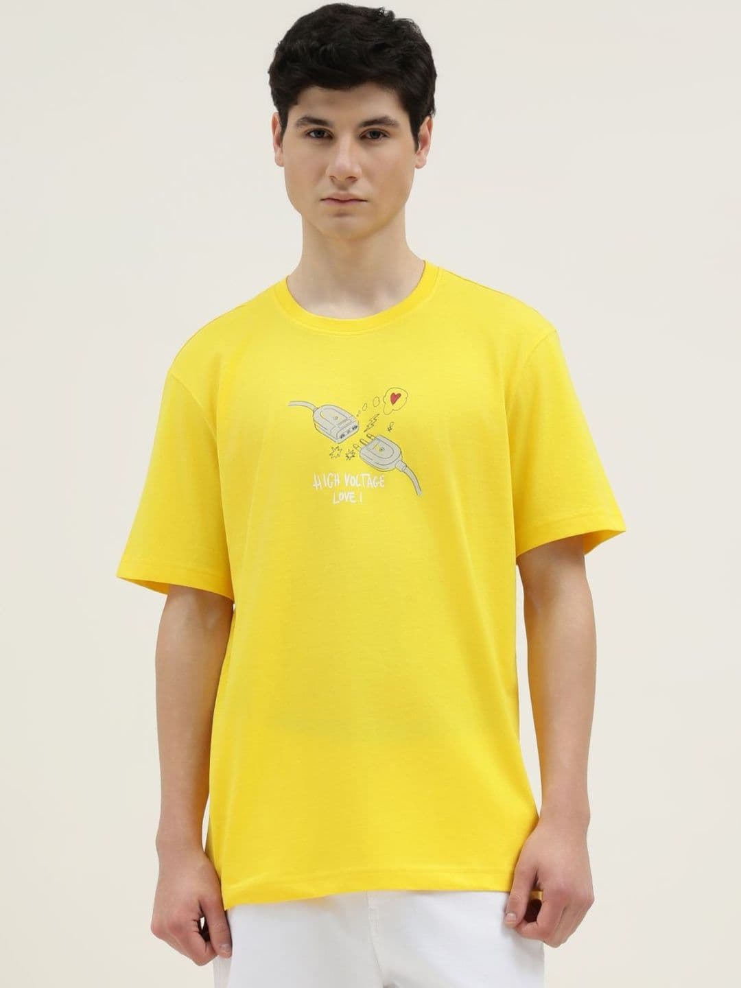 United Colors of Benetton Oversized Relaxed Fit Round Neck Printed T-Shirt - view 1