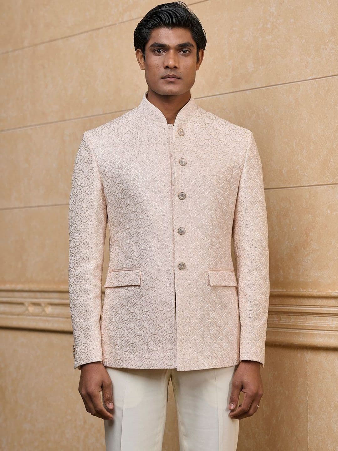 Tasva Embroidered Sherwani Set - view 1