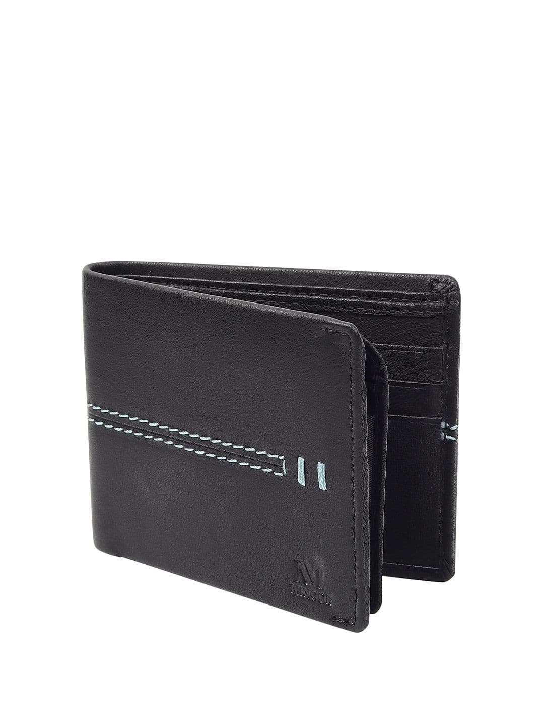 Minoor Men Textured Leather Two Fold Wallet - view 1