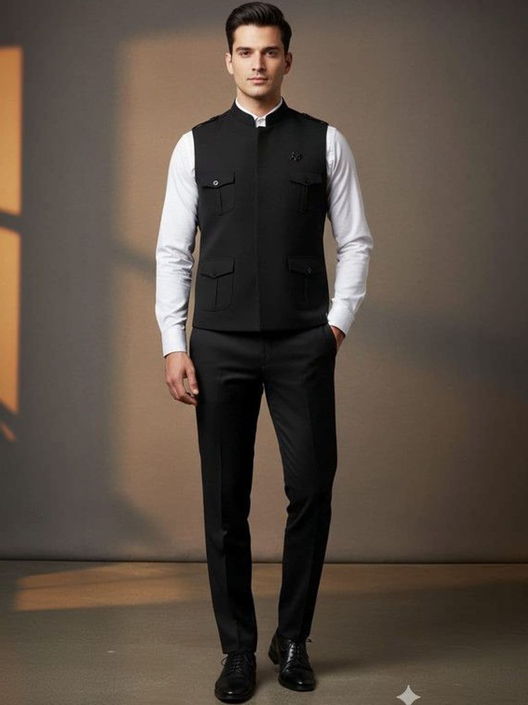 BuaGi Collection Mandarin Collar Nehru Jackets - view 1