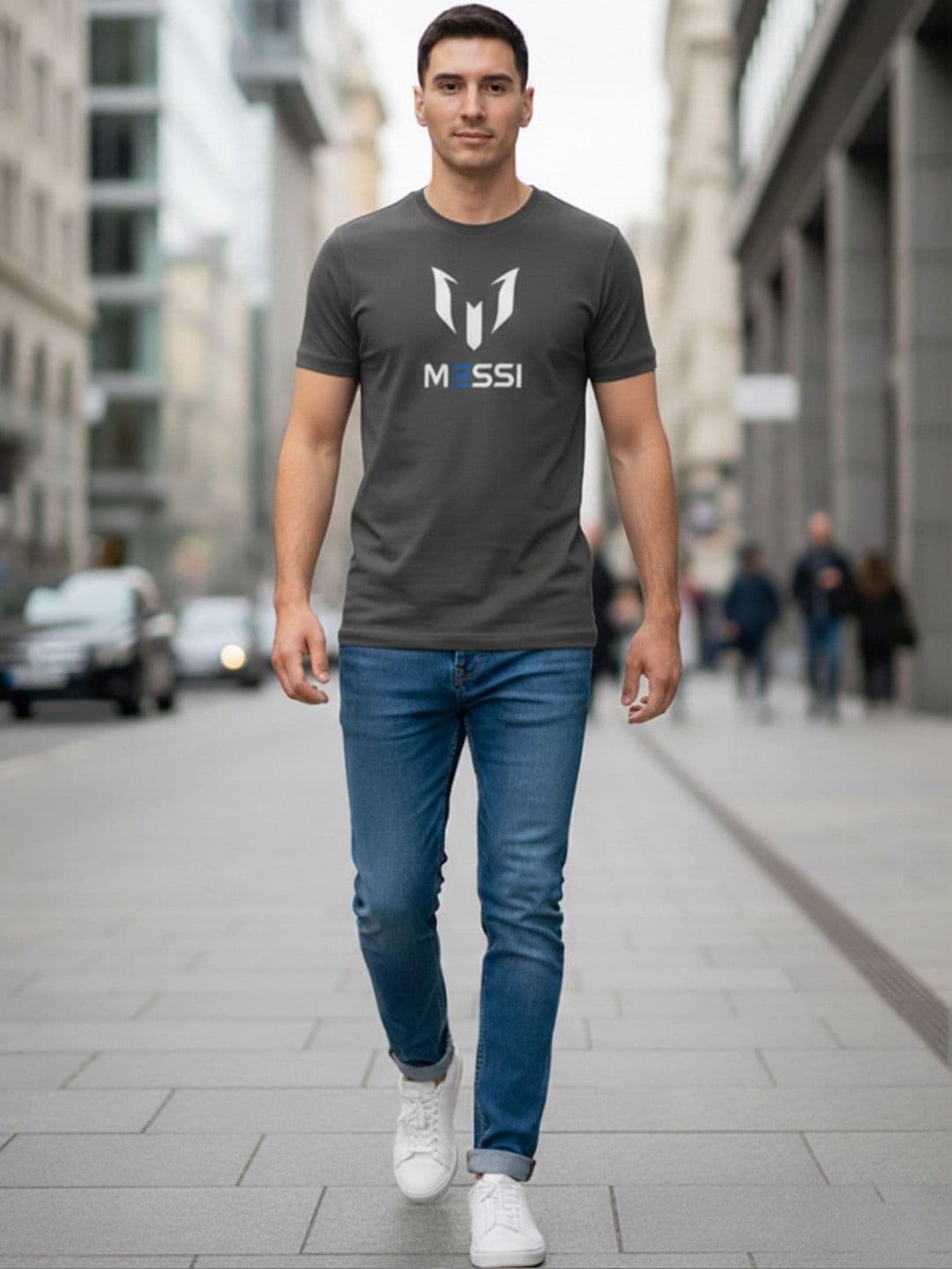 ST Trends Men Brand Logo Lionel Messi Printed T-shirt - view 1