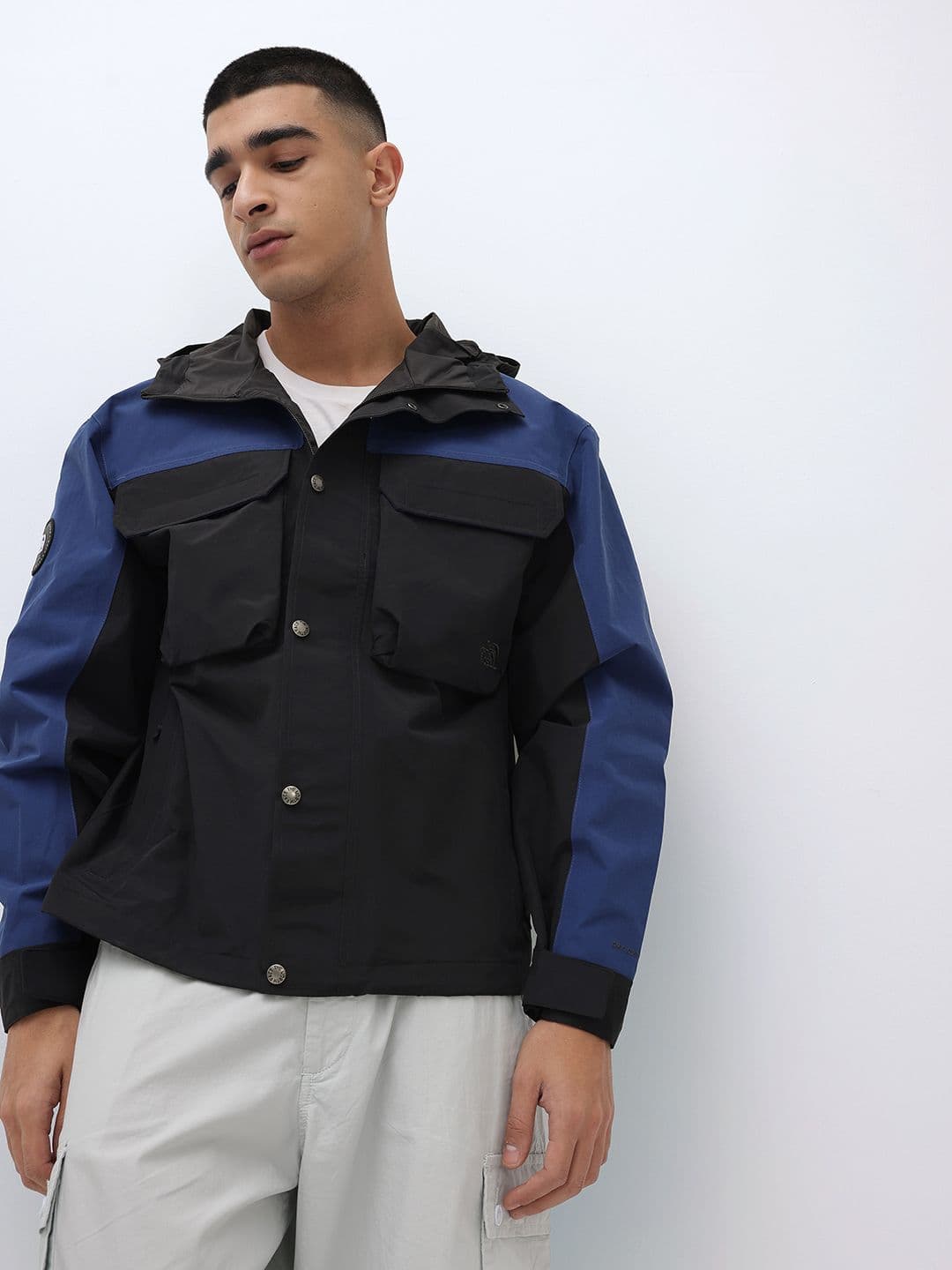 The North Face M66 Ripstop Colourblocked Dryvent Hooded Sporty Rain Jacket - view 1