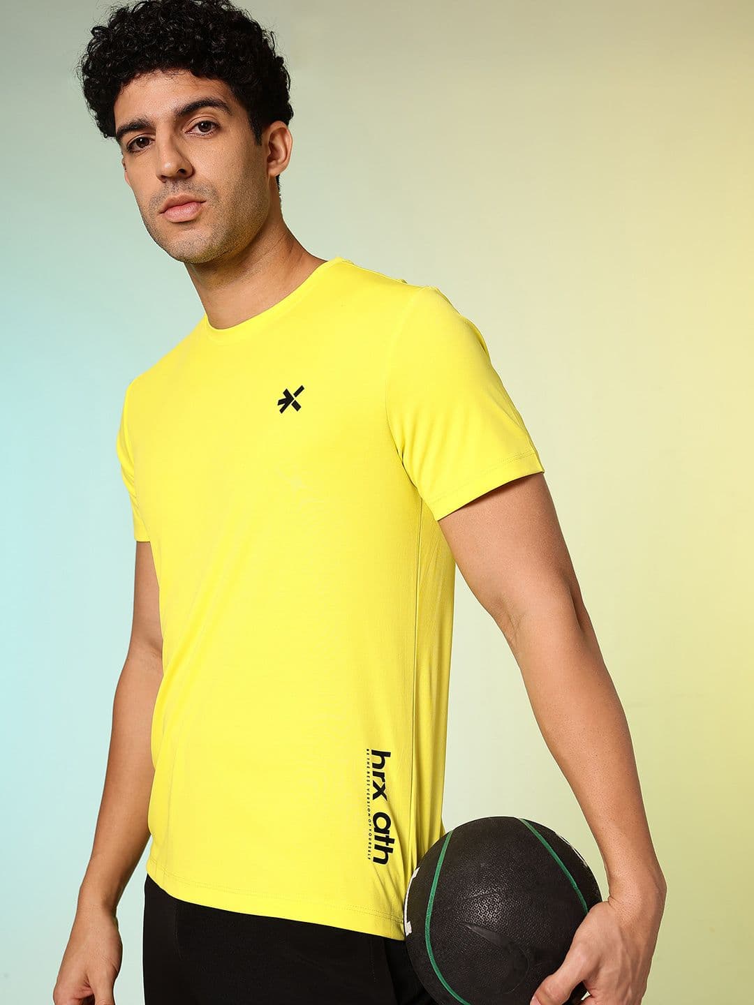 HRX by Hrithik Roshan Brand Logo Printed Training T-shirt - view 1