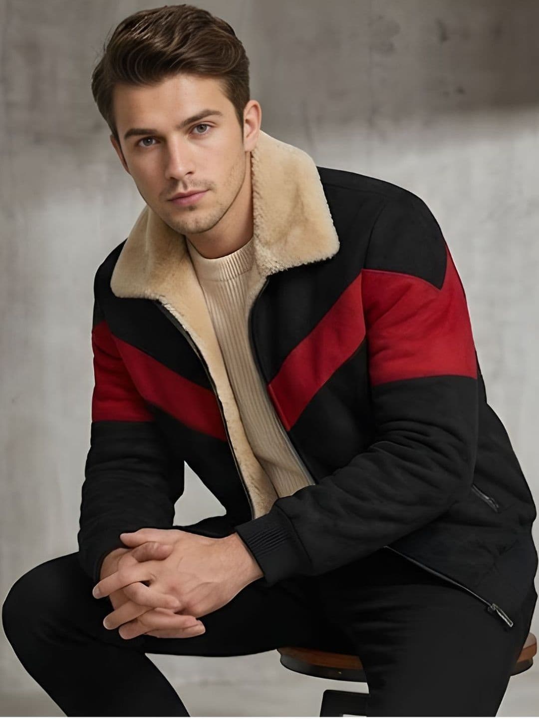 MIA FASHION Men Colourblocked Polyester Blend Long Sleeves Bomber Jacket - view 1