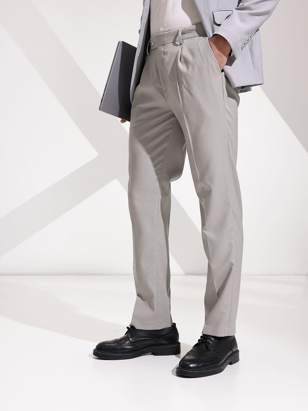 INVICTUS Men Pleated Formal Trousers - view 1