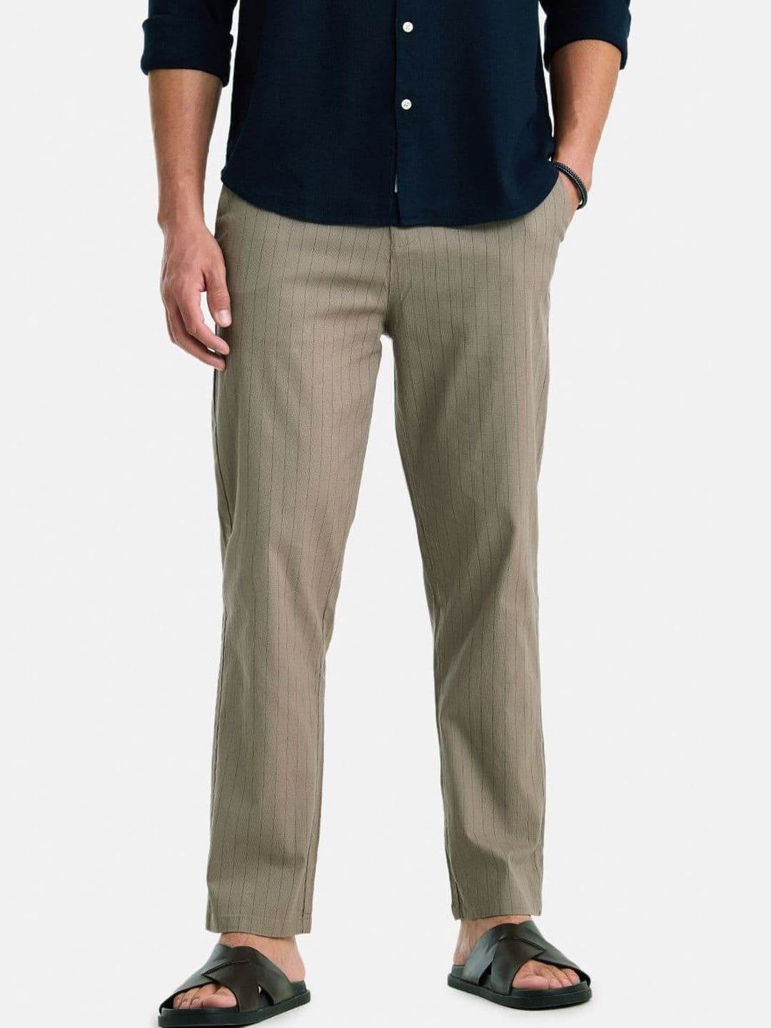 Snitch Men Striped Trousers - view 1