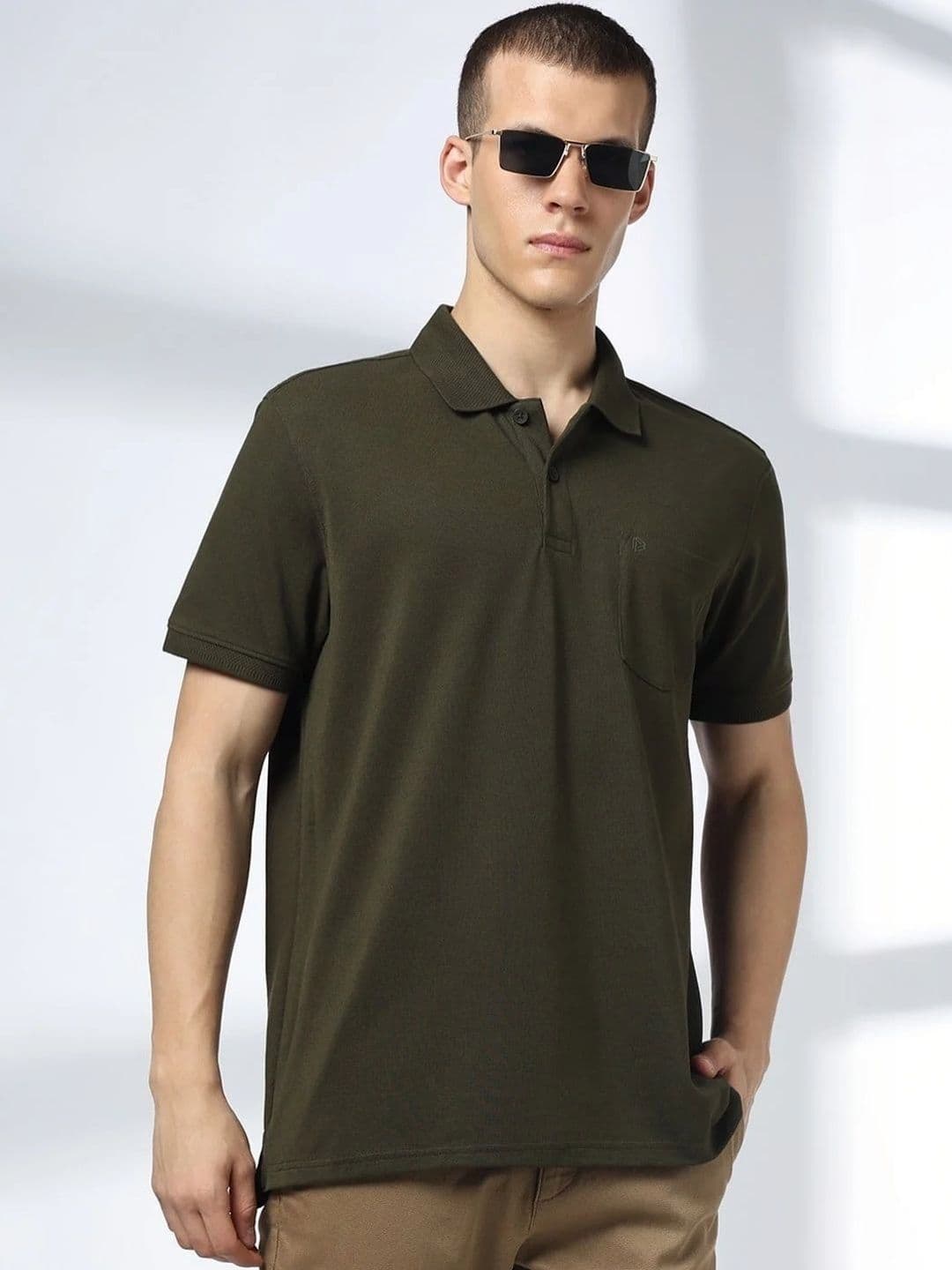 John Players Men Polo Collar T-shirt - view 1