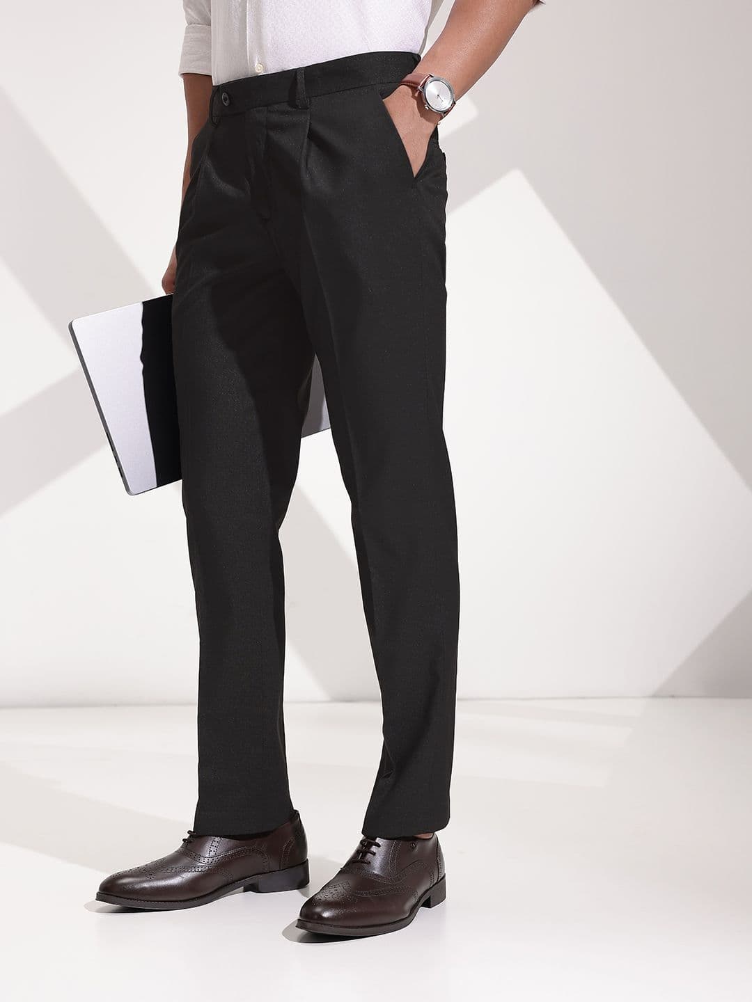 INVICTUS Men Pleated Formal Trousers - view 1