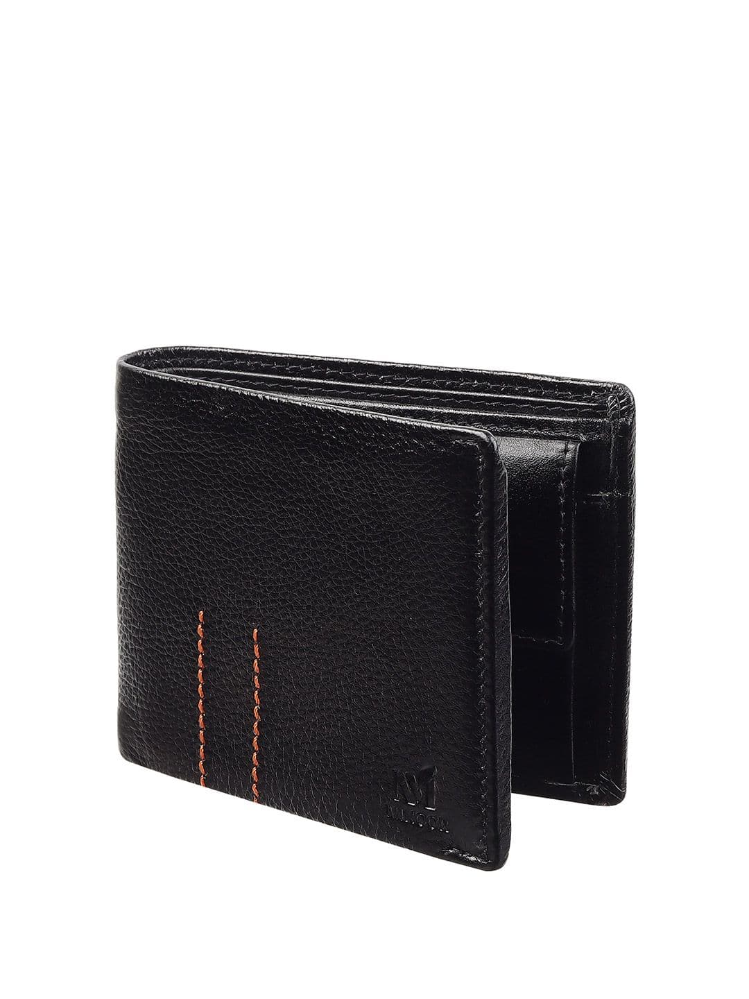 Minoor Men Textured Leather Two Fold Wallet - view 1