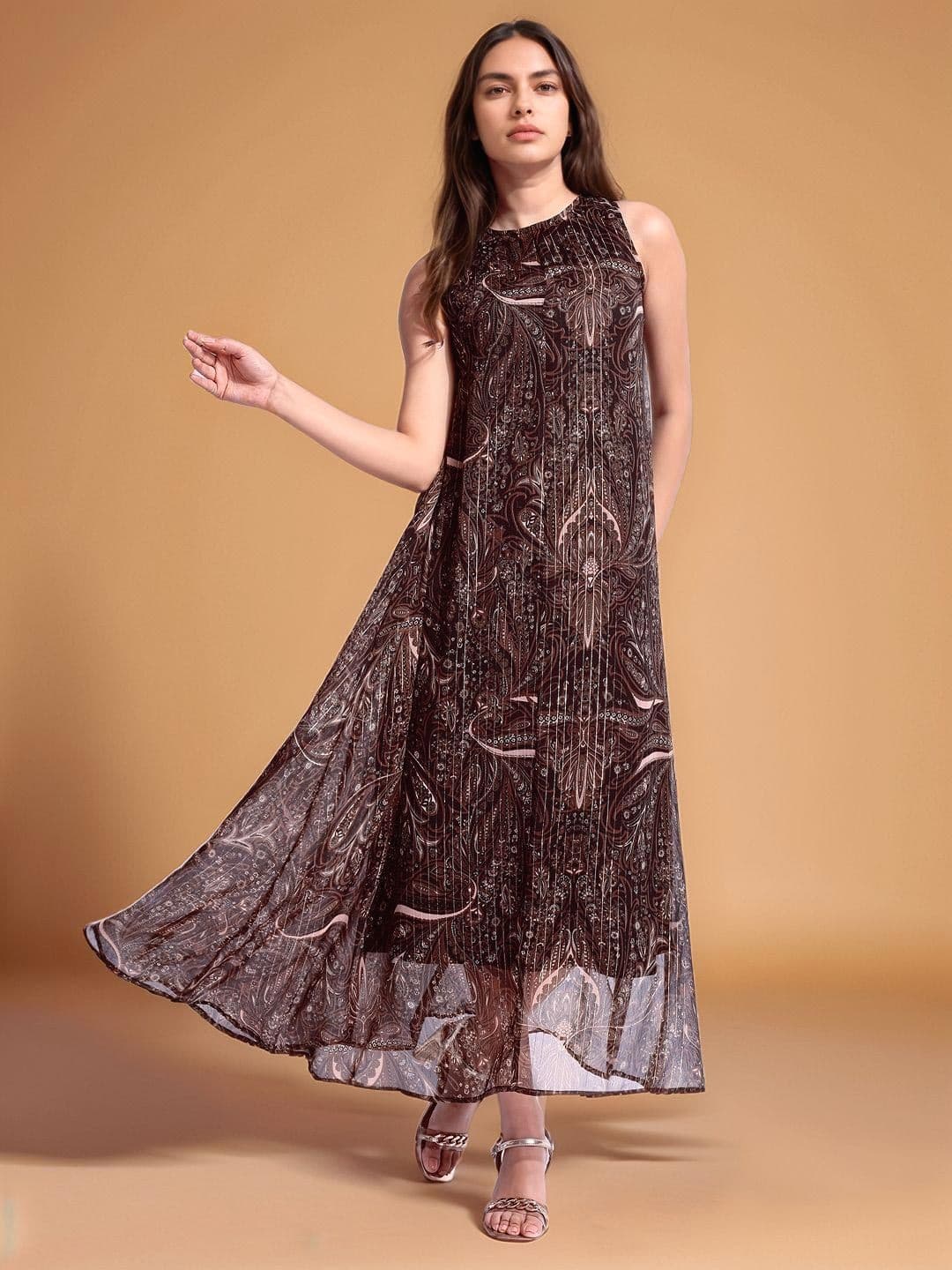 all about you Print Chiffon A-Line Maxi Dress - view 1