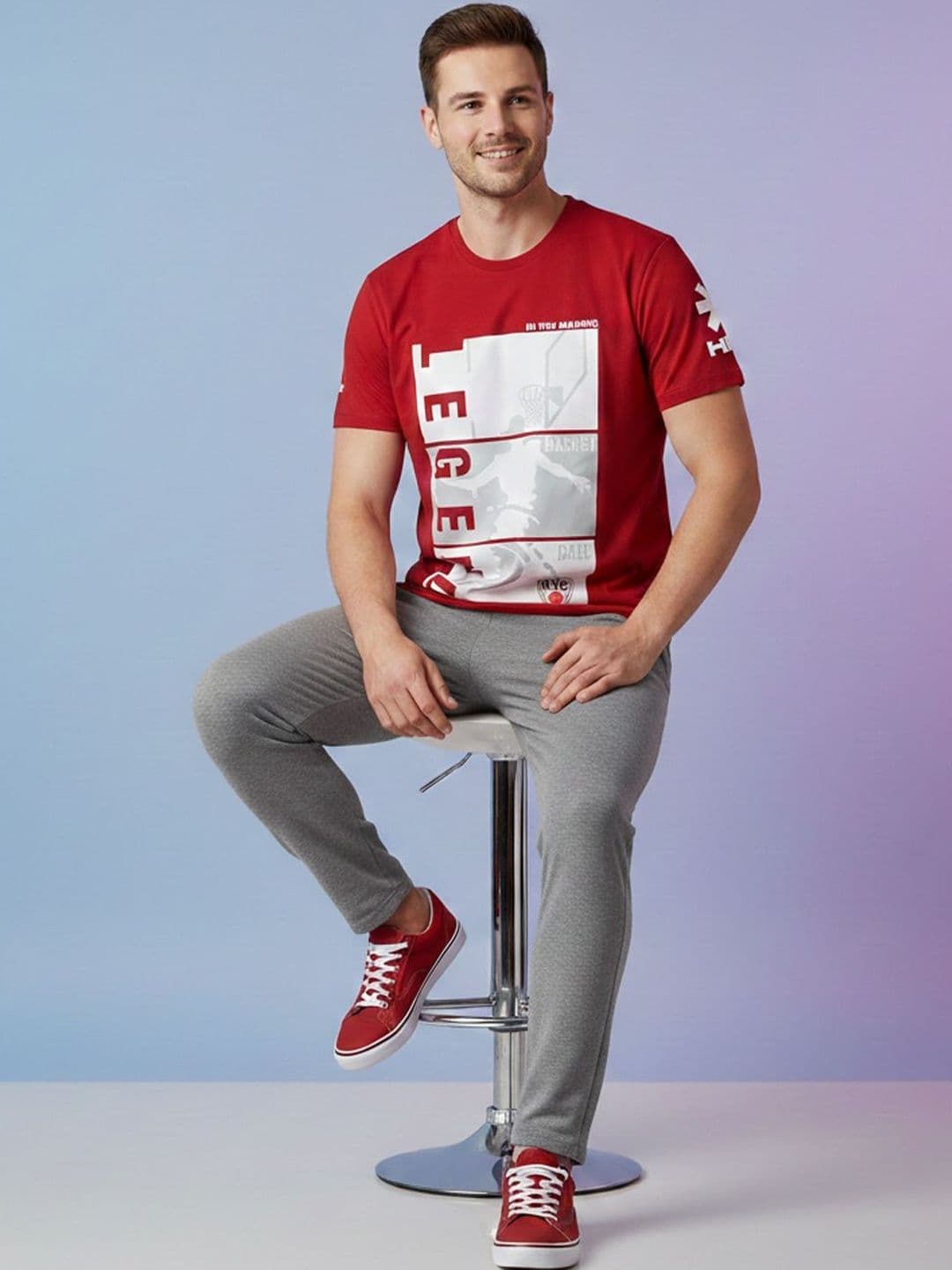 HRX by Hrithik Roshan Men Printed T-shirt - view 1