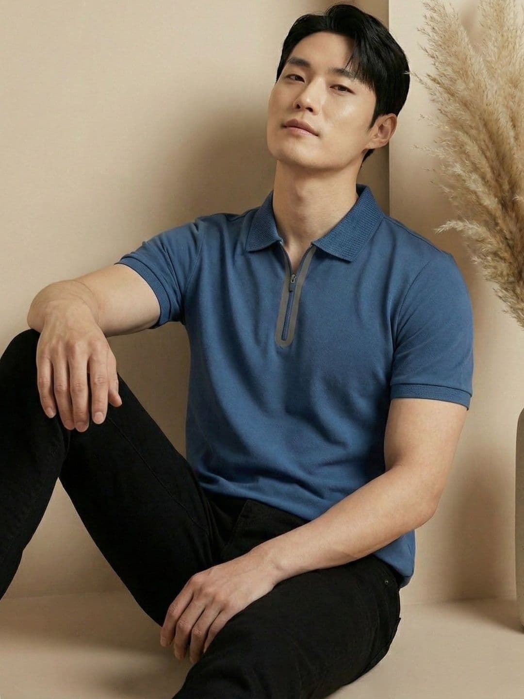 Mast & Harbour Men Polo Collar T-shirt - view 1