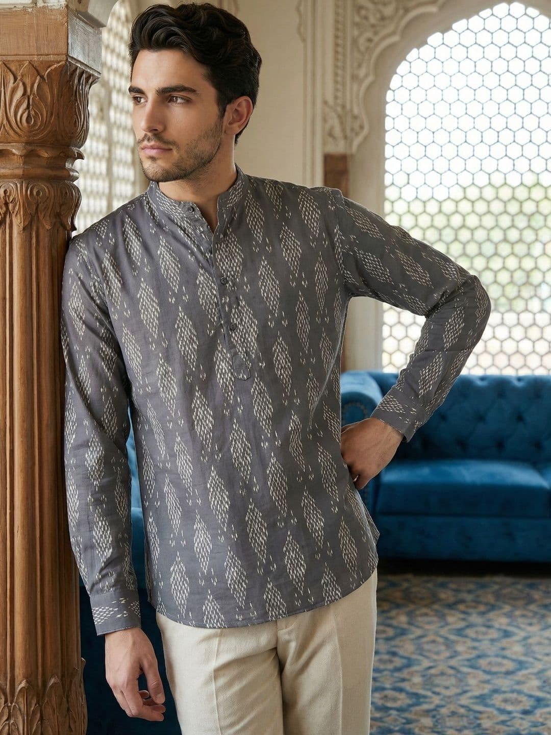 Jompers Men Printed Kurta - view 1