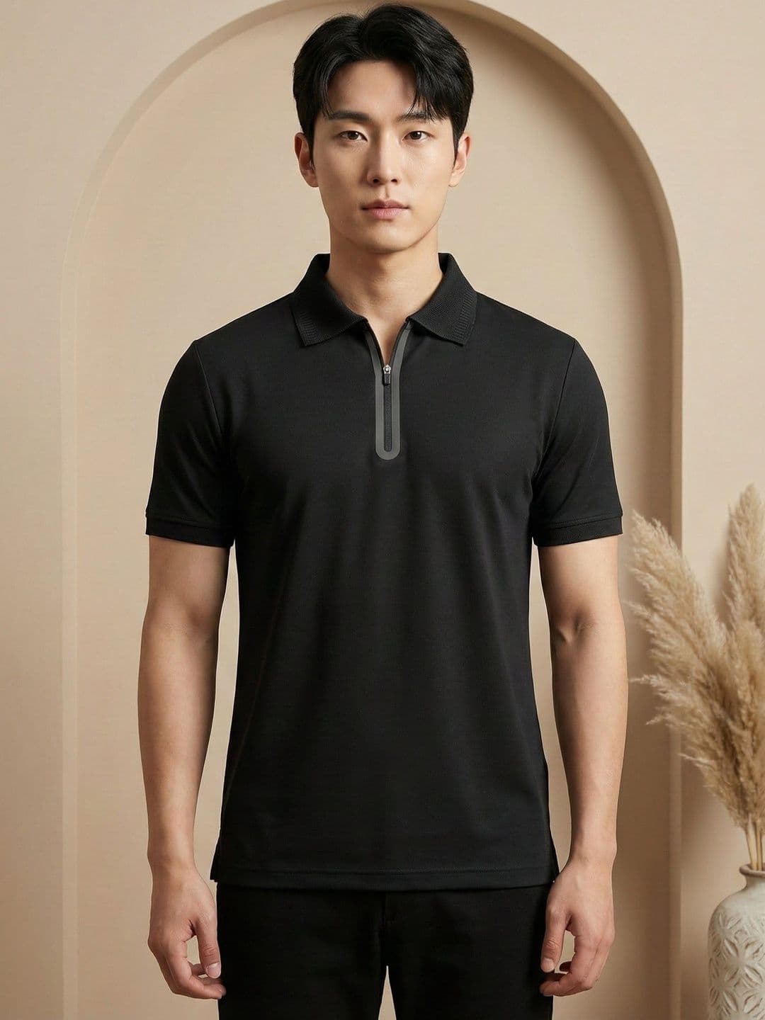 Mast & Harbour Men Polo Collar T-shirt - view 1
