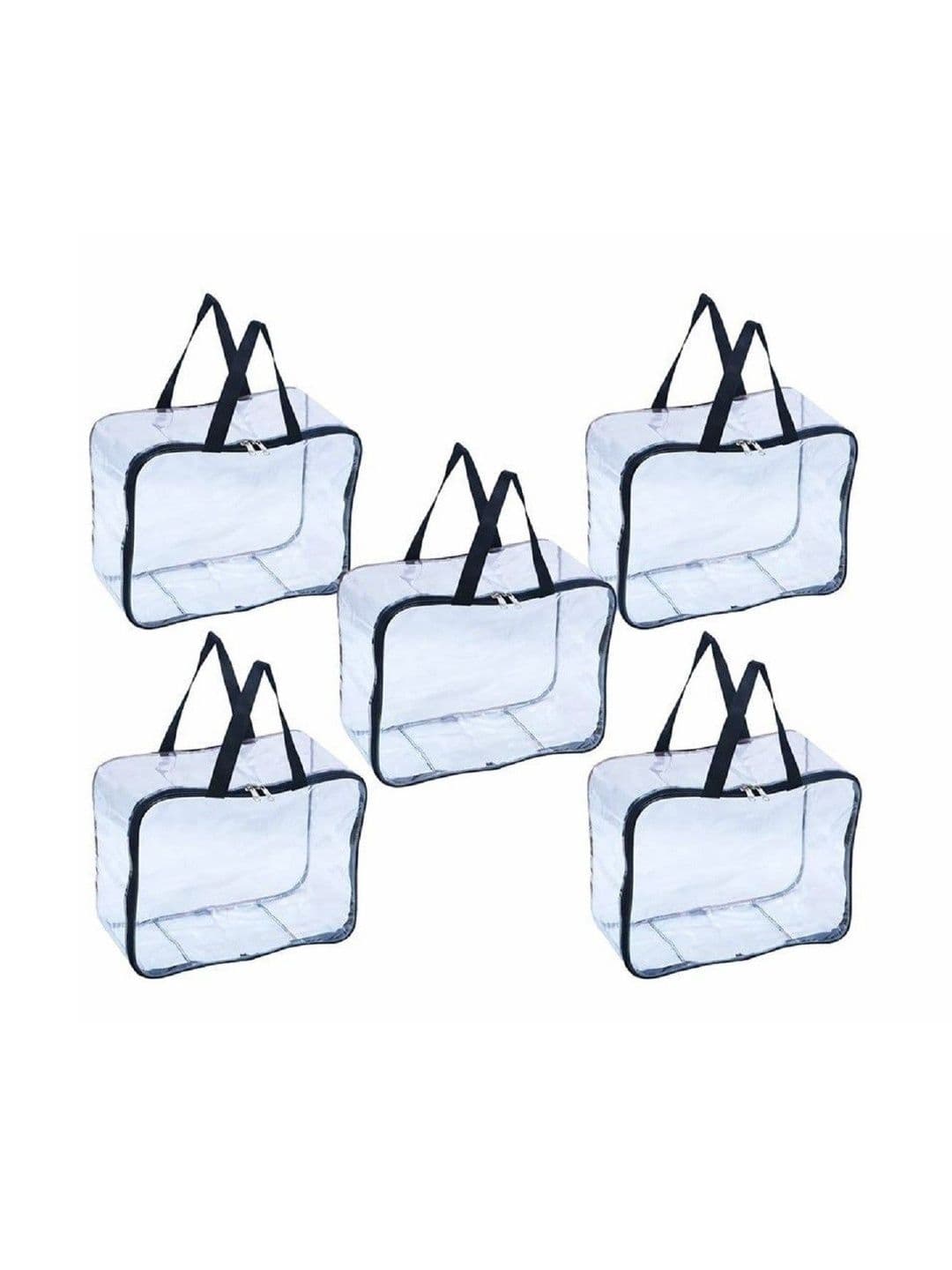 ULTIMATEFASHIONISTA Black Set of 5 Water Resistant Multi-Utility Organisers - view 1