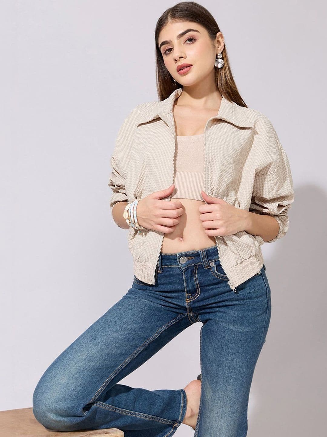 SHOWOFFFF Women Long Sleeves Bomber Jacket - view 1