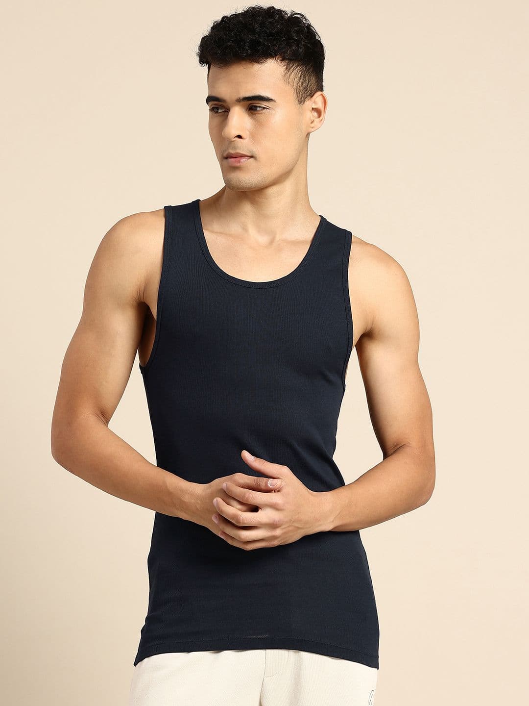 United Colors of Benetton Pure Cotton Innerwear Vest - view 1