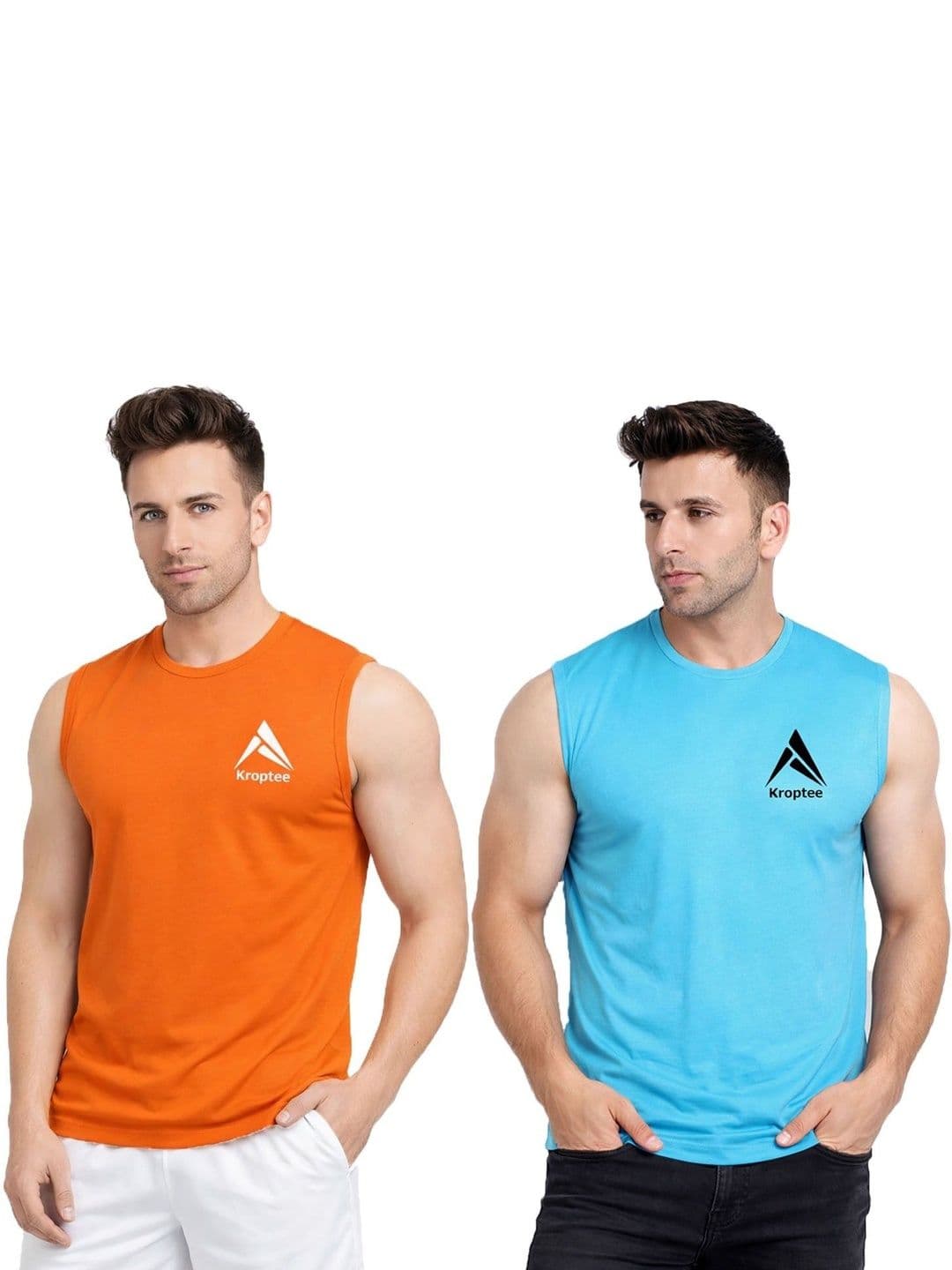 Kroptee Pack of 2 Assorted Gym Vest - view 1