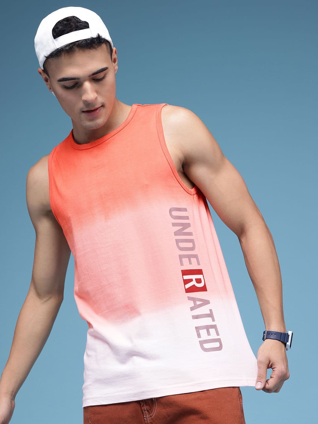 HERE&NOW Ombre Dyed Effect Pure Cotton T-shirt - view 1