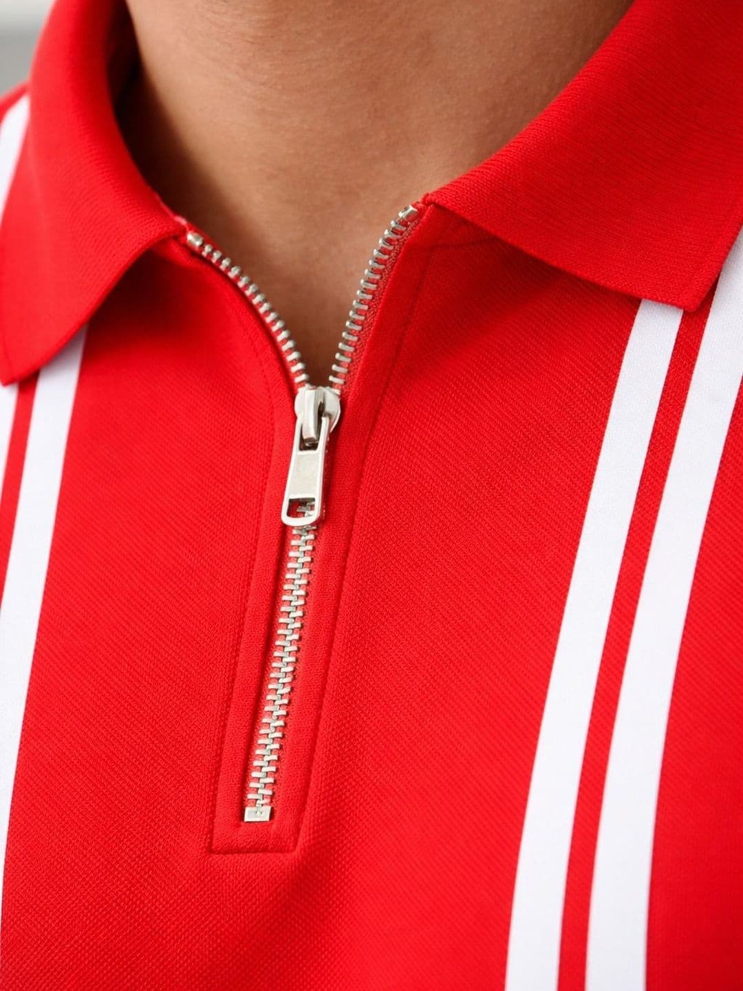 Moda Rapido Men Striped Polo Collar T-shirt - view 1