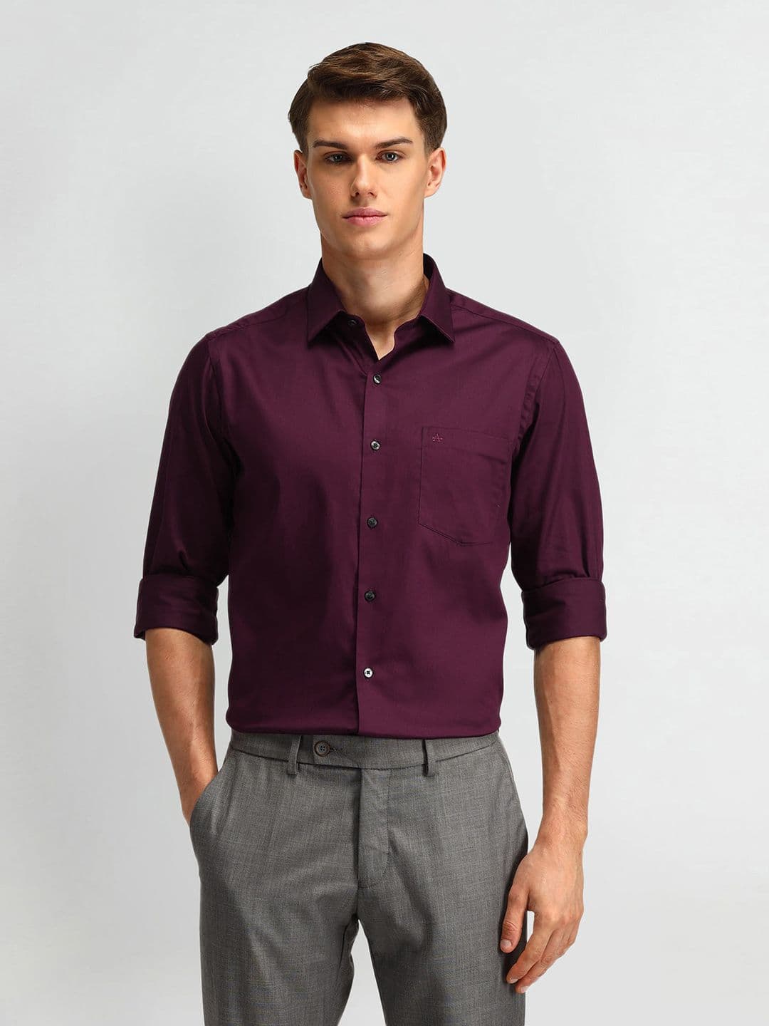 Arrow Manhattan Slim Fit Pure Cotton Formal Shirt - view 1