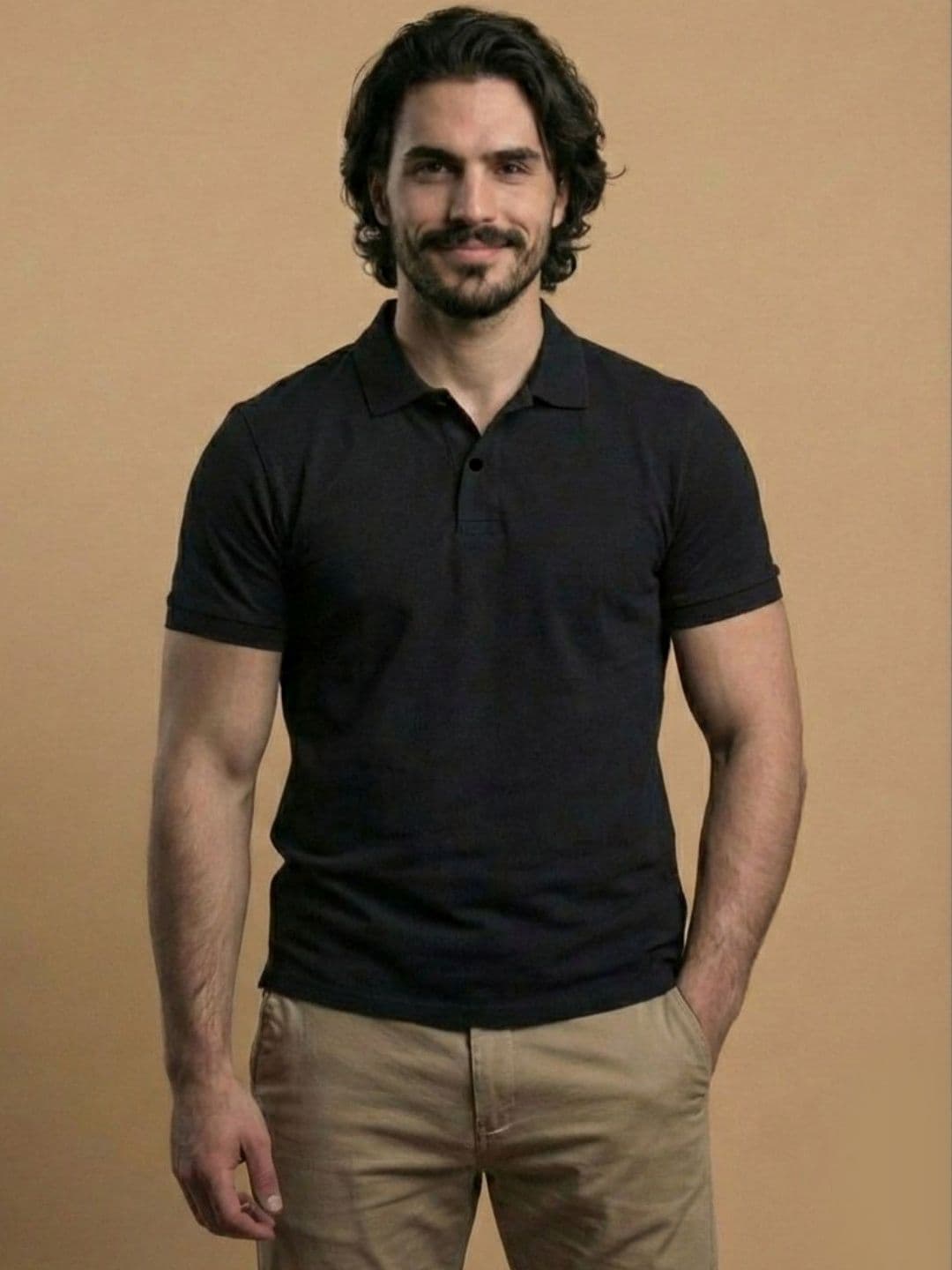 MCCALLOPS Men Polo Collar T-shirt - view 1