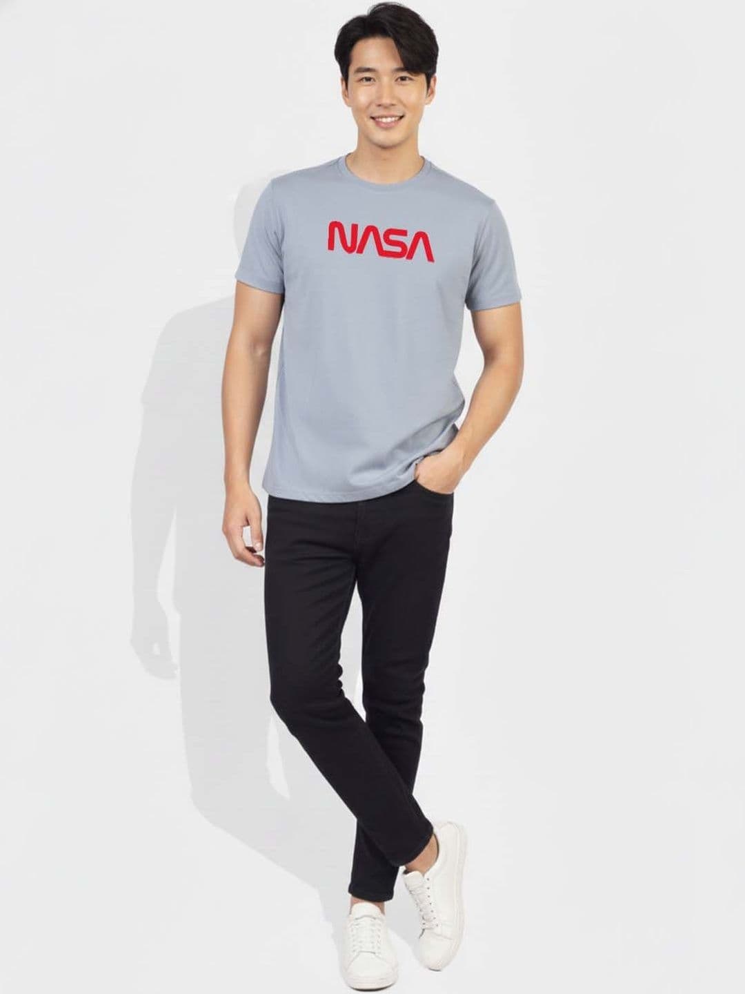 Greylongg Men Brand Logo Printed T-shirt - view 1