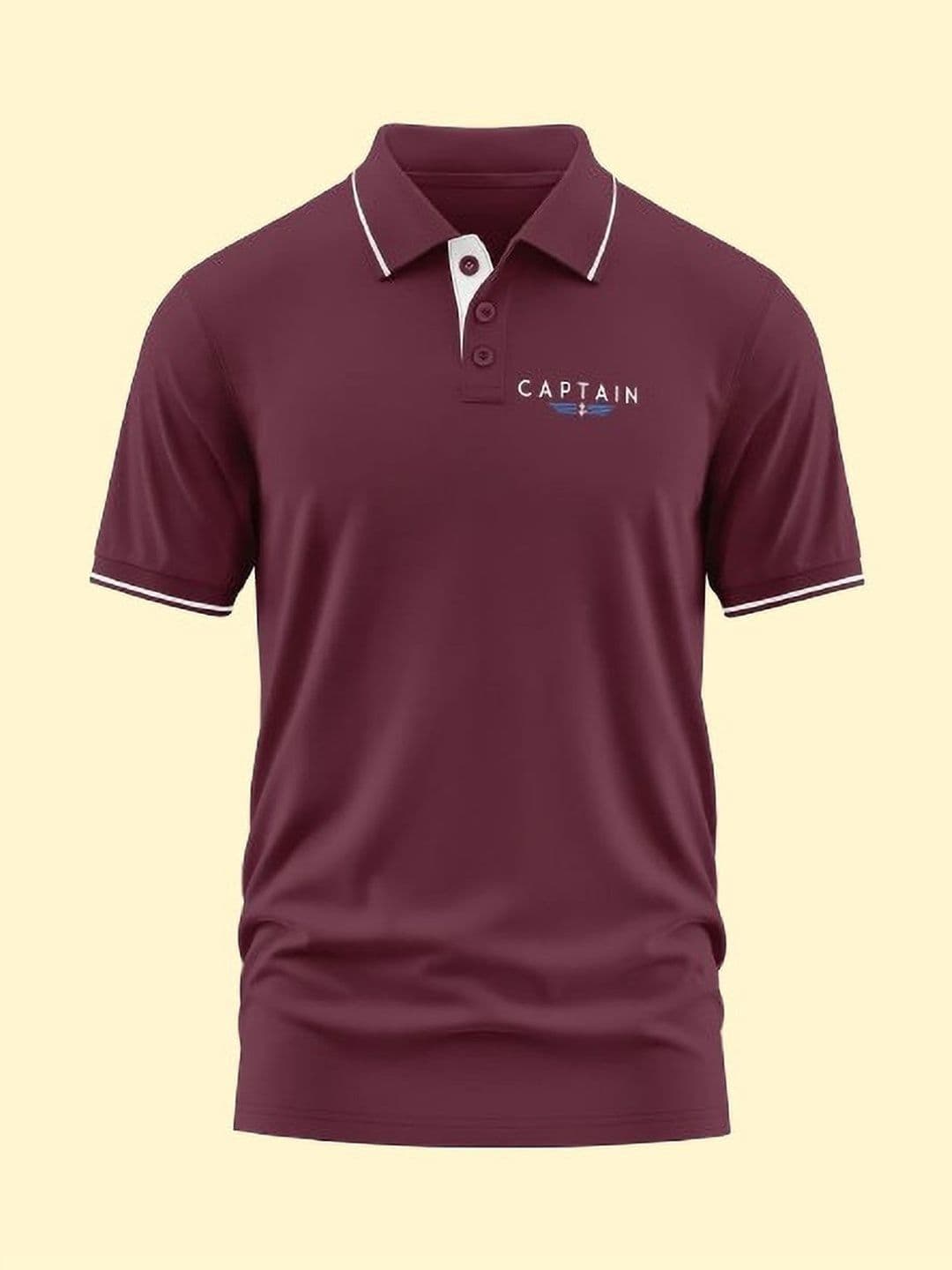 Warrior World Men Brand Logo Printed Polo Collar T-shirt - view 1