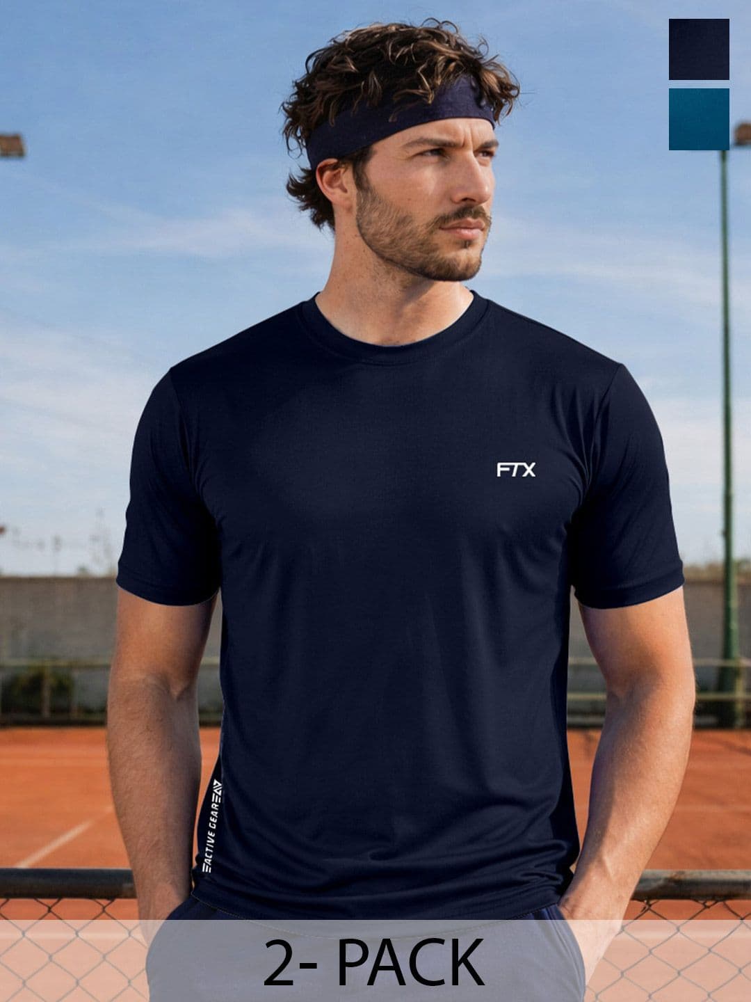 FTX Men Brand Logo 2 Printed Dri-FIT T-shirt - view 1