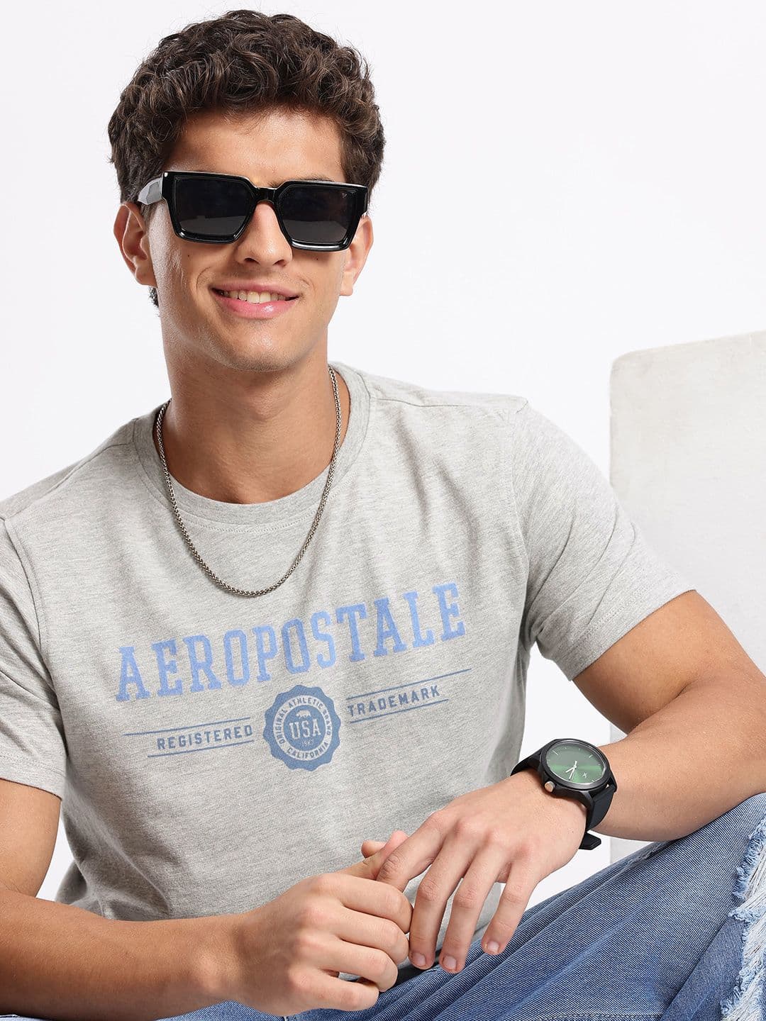 Aeropostale Brand Logo Printed T-shirt - view 1