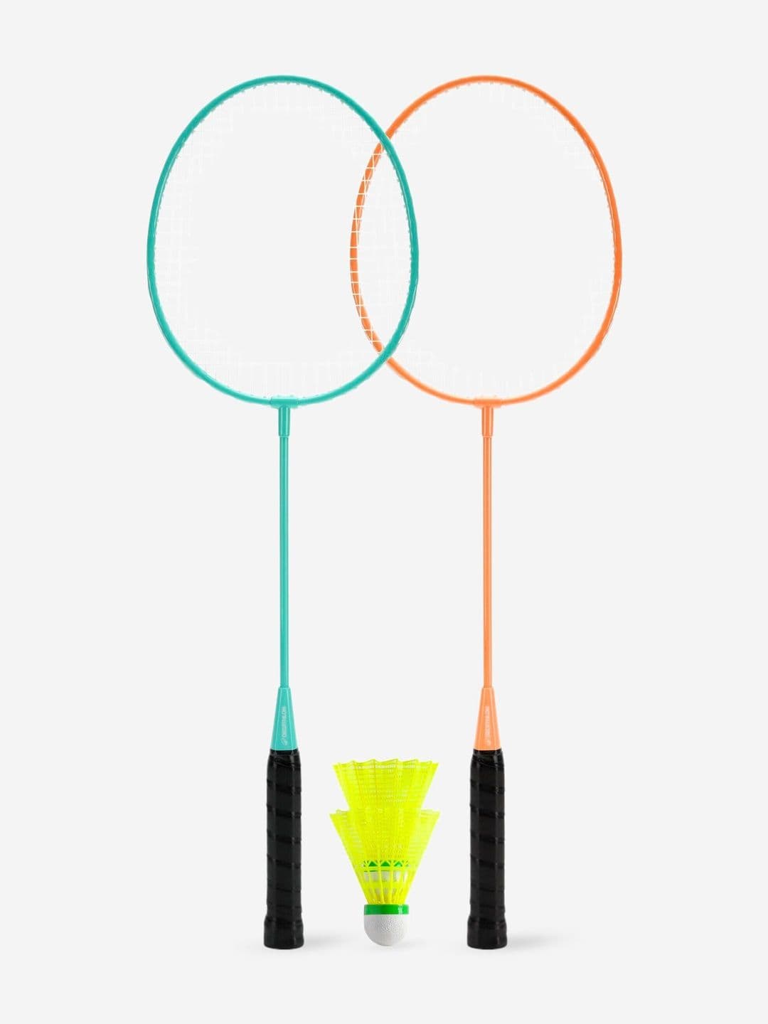 Decathlon Perfly - Adults Turquoise Orange Br100 Robustness Badminton Racket Set - view 1