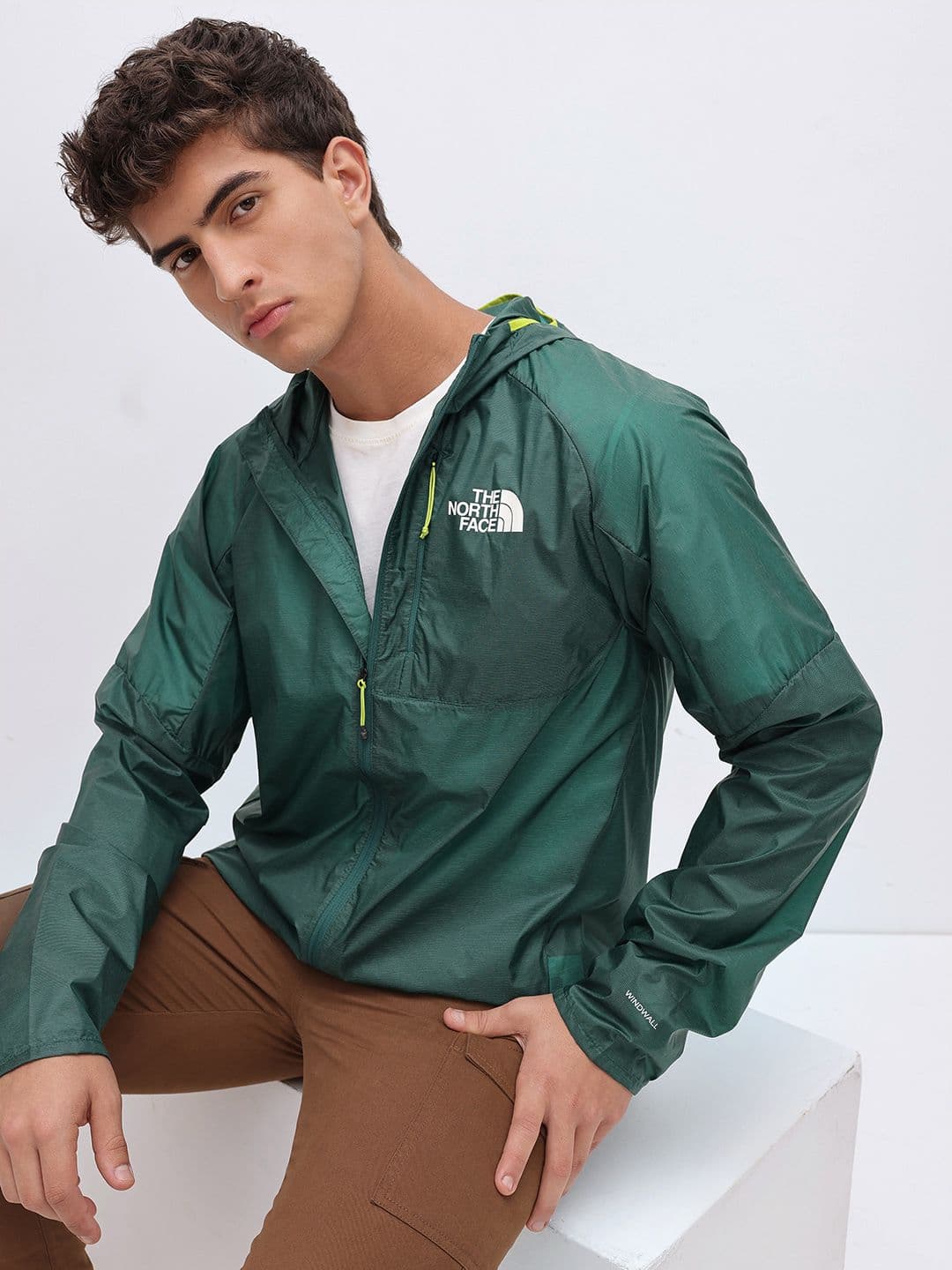 The North Face Brand Logo Printed Hooded Sporty Jacket - view 1
