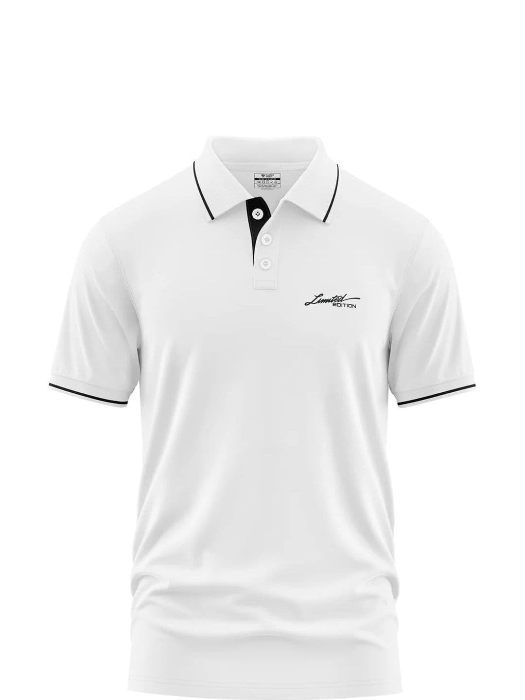 Warrior World Men Typography Printed Polo Collar T-shirt - view 1