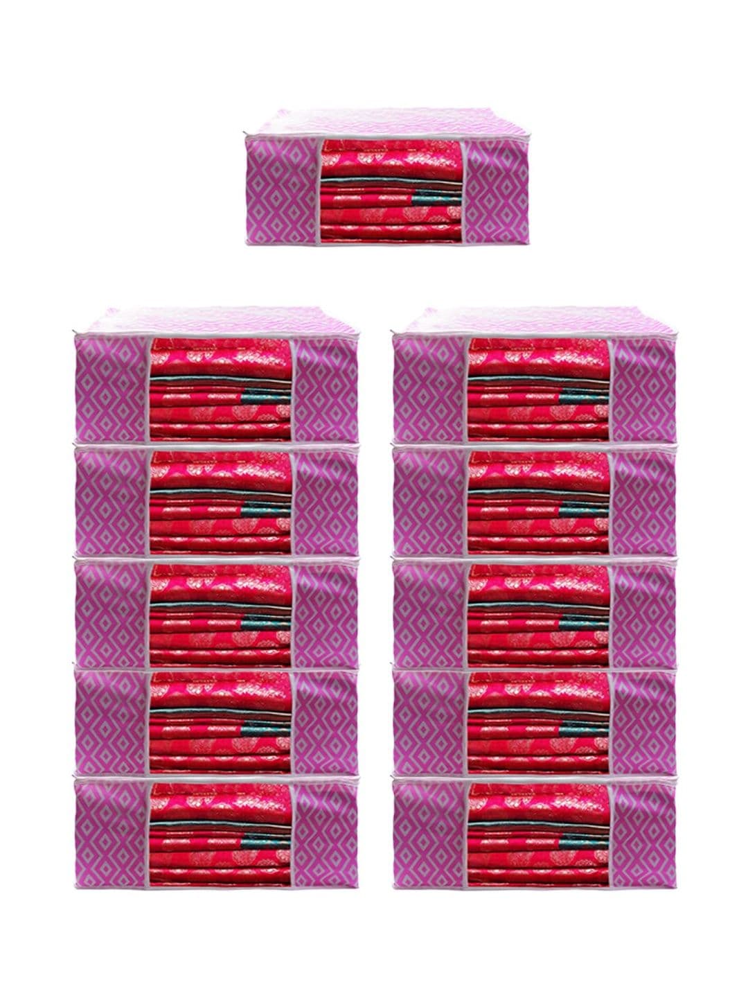 AARON INC Pink Set of 11 Regular Multi-Utility Organisers - view 1
