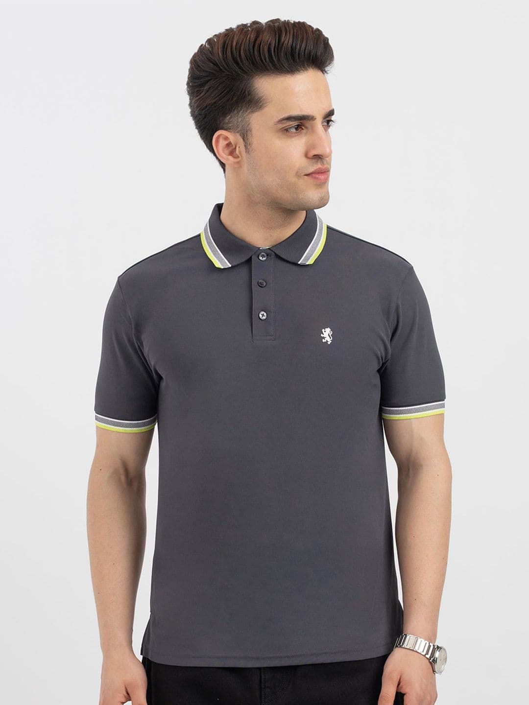 Red Tape Men Brand Logo Polo Collar T-shirt - view 1