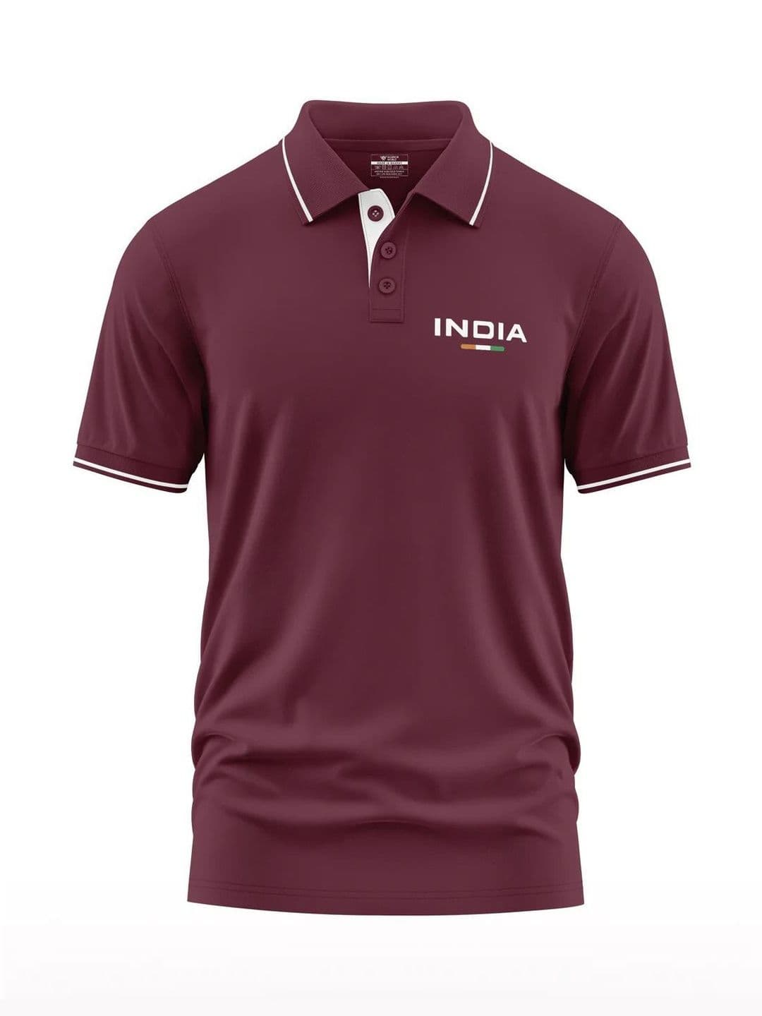 Warrior World Men Brand Logo Printed Polo Collar T-shirt - view 1