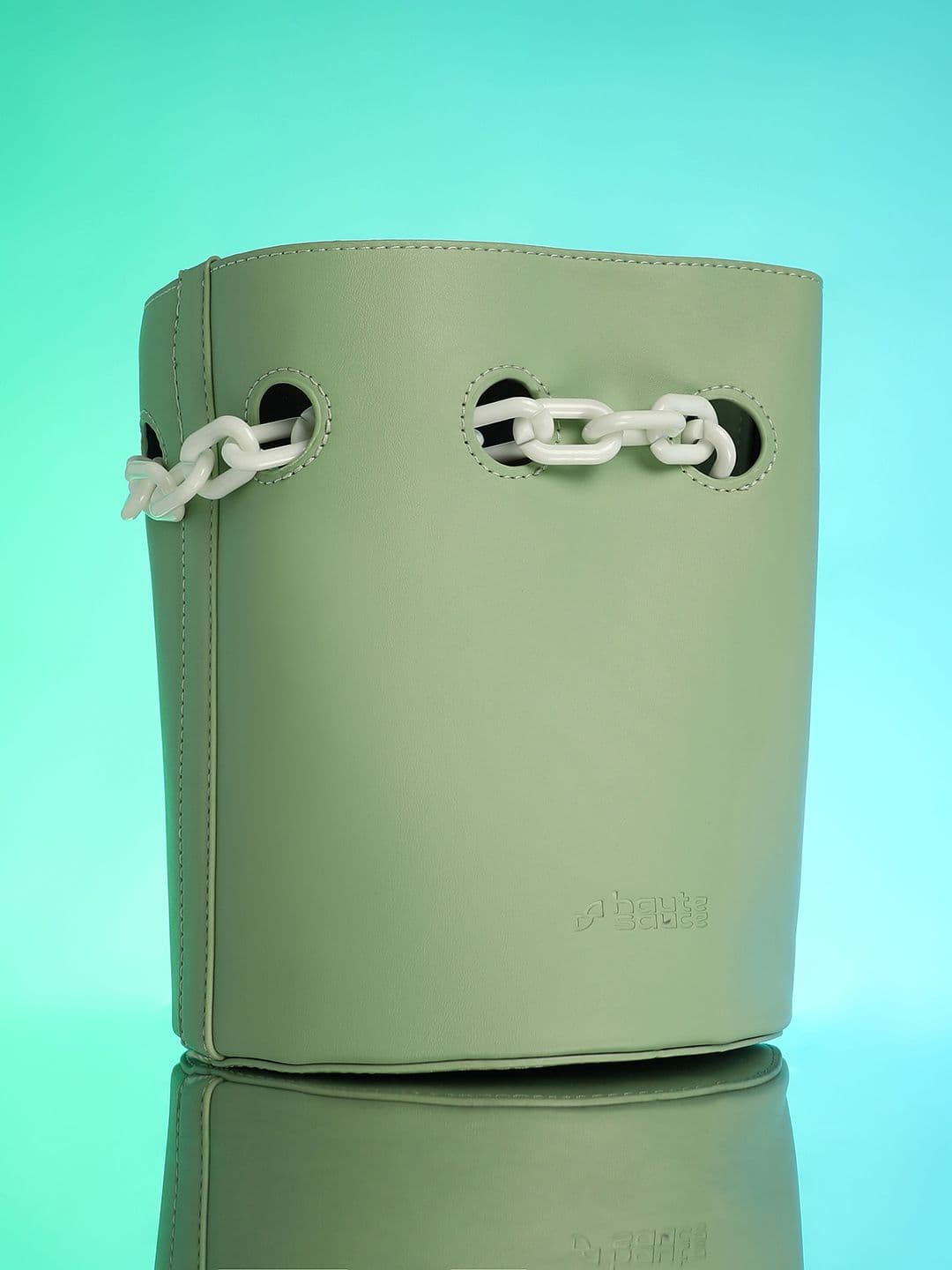 HAUTE SAUCE Leather Bucket Handheld Bag - view 1