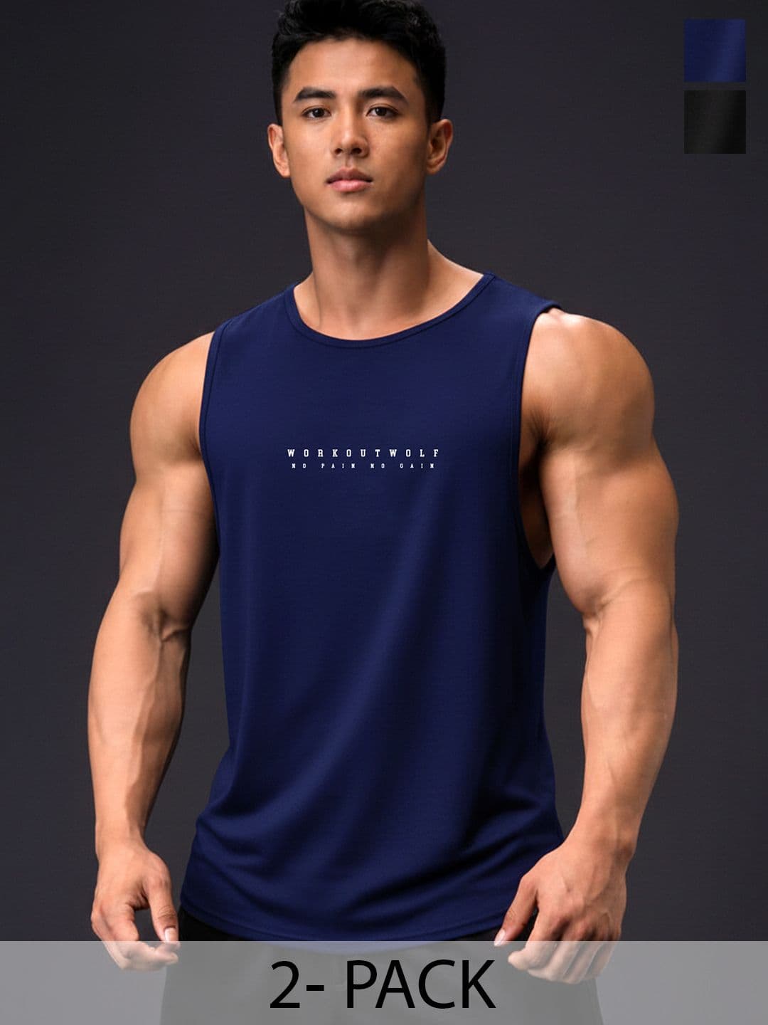 JUMPCUTS Pack of 2 Gym Vest - view 1