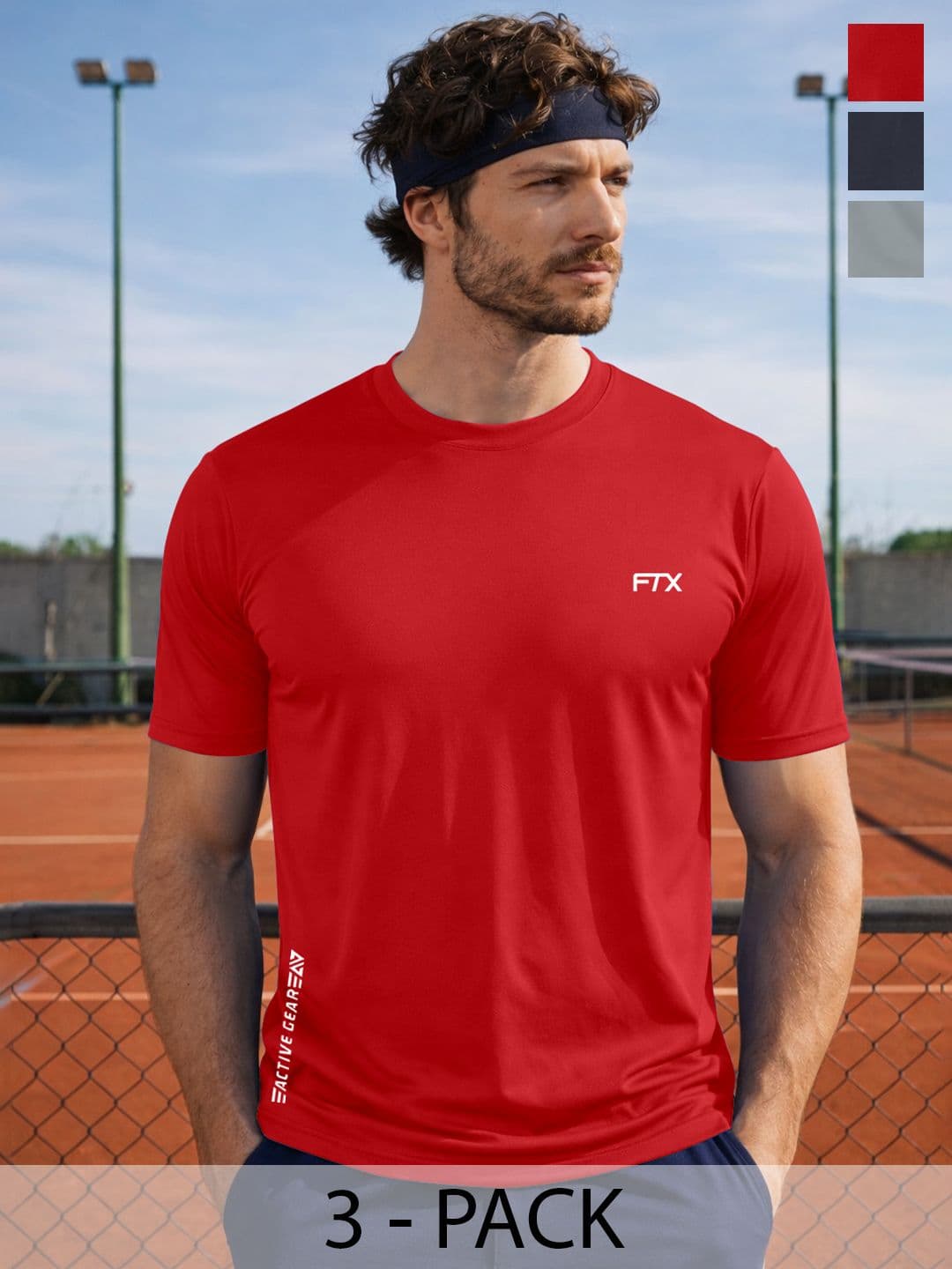 FTX Men Brand Logo 3 Printed Dri-FIT T-shirt - view 1